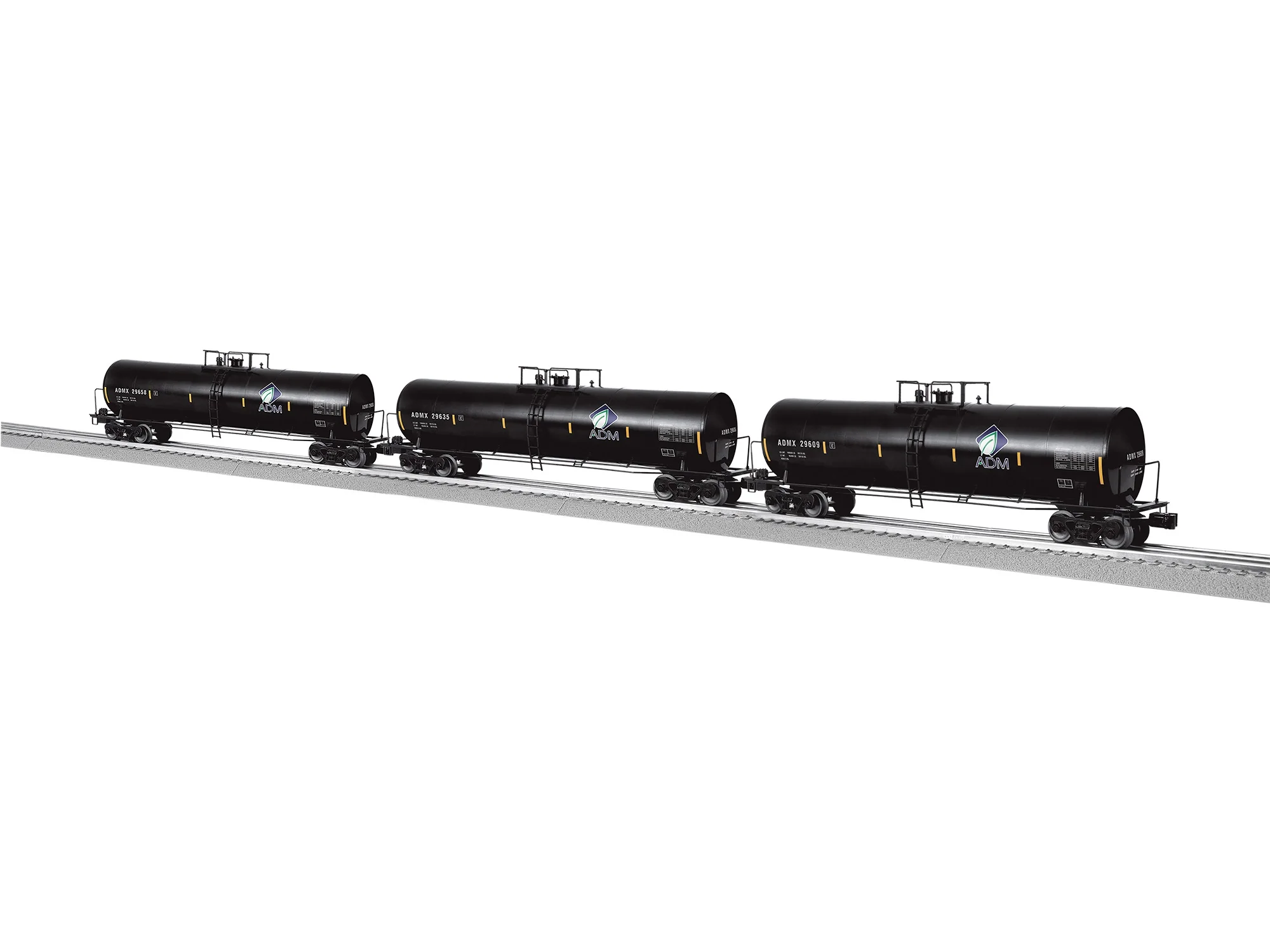 Lionel 2442340 - 50' Tank Car "ADM" (3-Car) - Image 2