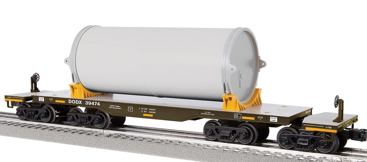 Lionel 2526200 - Heavy Duty Flatcar "DODX" #39474 - Image 3