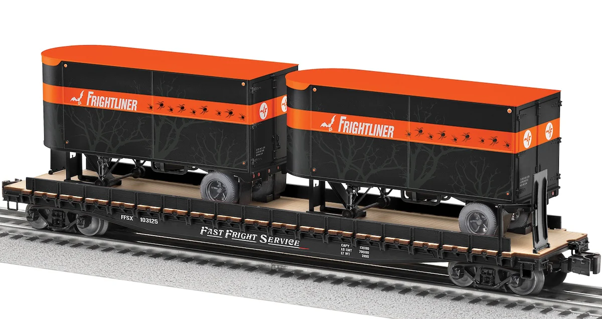 Lionel 2526400 - Flat Car "FrightLiner" w/ 2 Trailers #103125 - Image 3