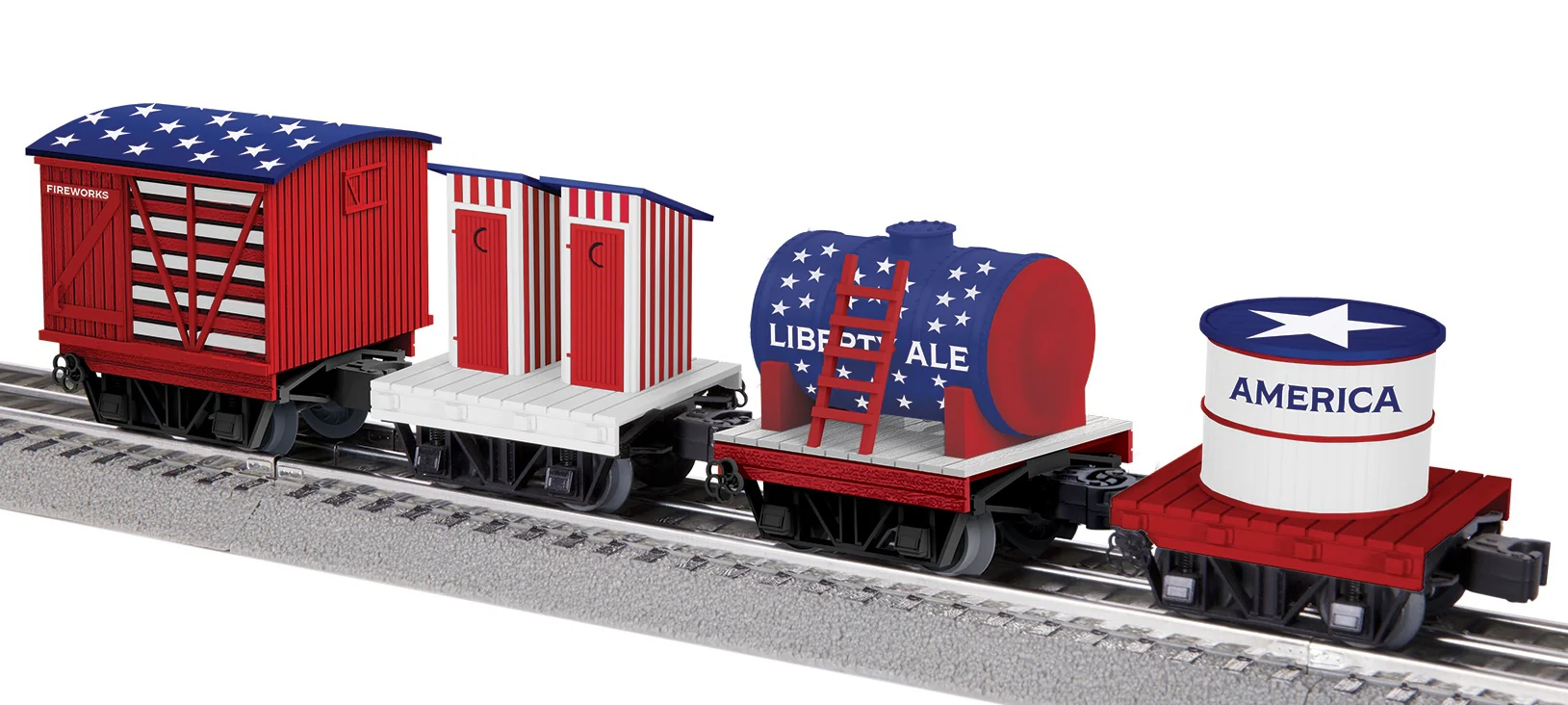 Lionel 2526810 - Disconnect Car Set "U.S.A" (4-Car) - Image 4