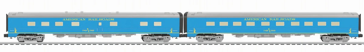Lionel 2527040 - 21" Stationsounds Twin Unit Diner Set "American Railroads" (2-Car) - Image 5