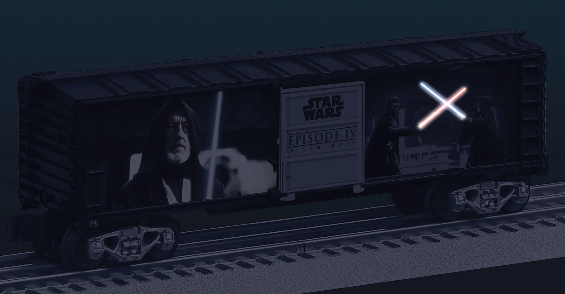 Lionel 2528260 - Star Wars - Lightsaber Series Illuminated Boxcar "Darth Vader v. Obi-Wan Kenobi" - Image 6