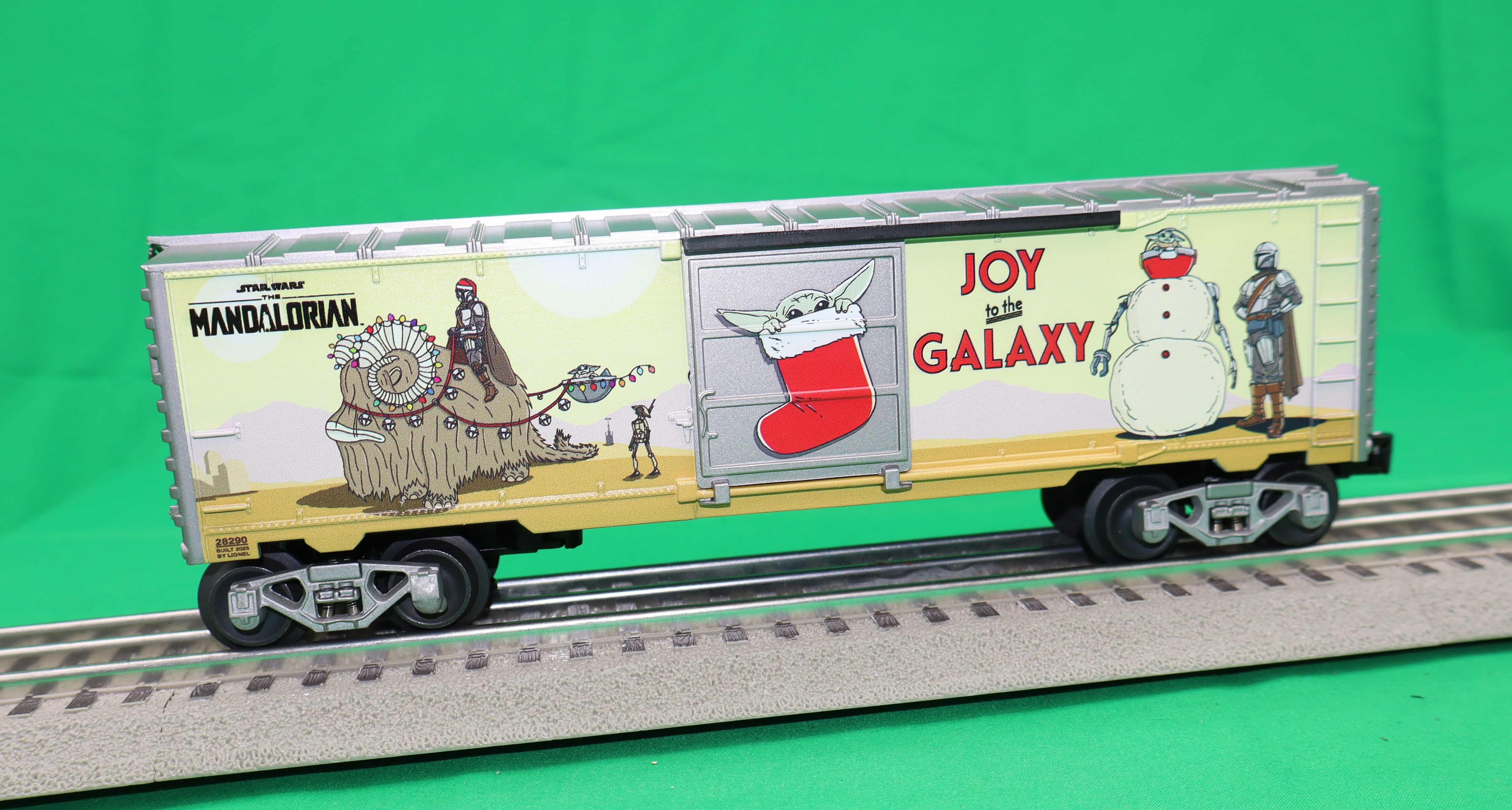 Lionel 2528290 - Star Wars The Mandalorian - Boxcar "Grogu Christmas" - Image 2