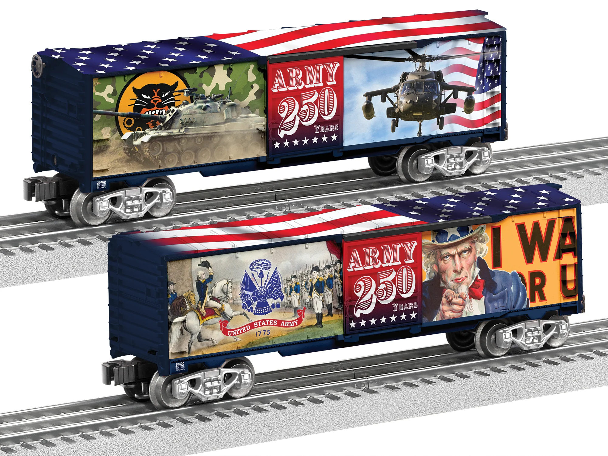 Lionel 2538400 - 250th U.S. America - Boxcar "U.S. Army" #1775