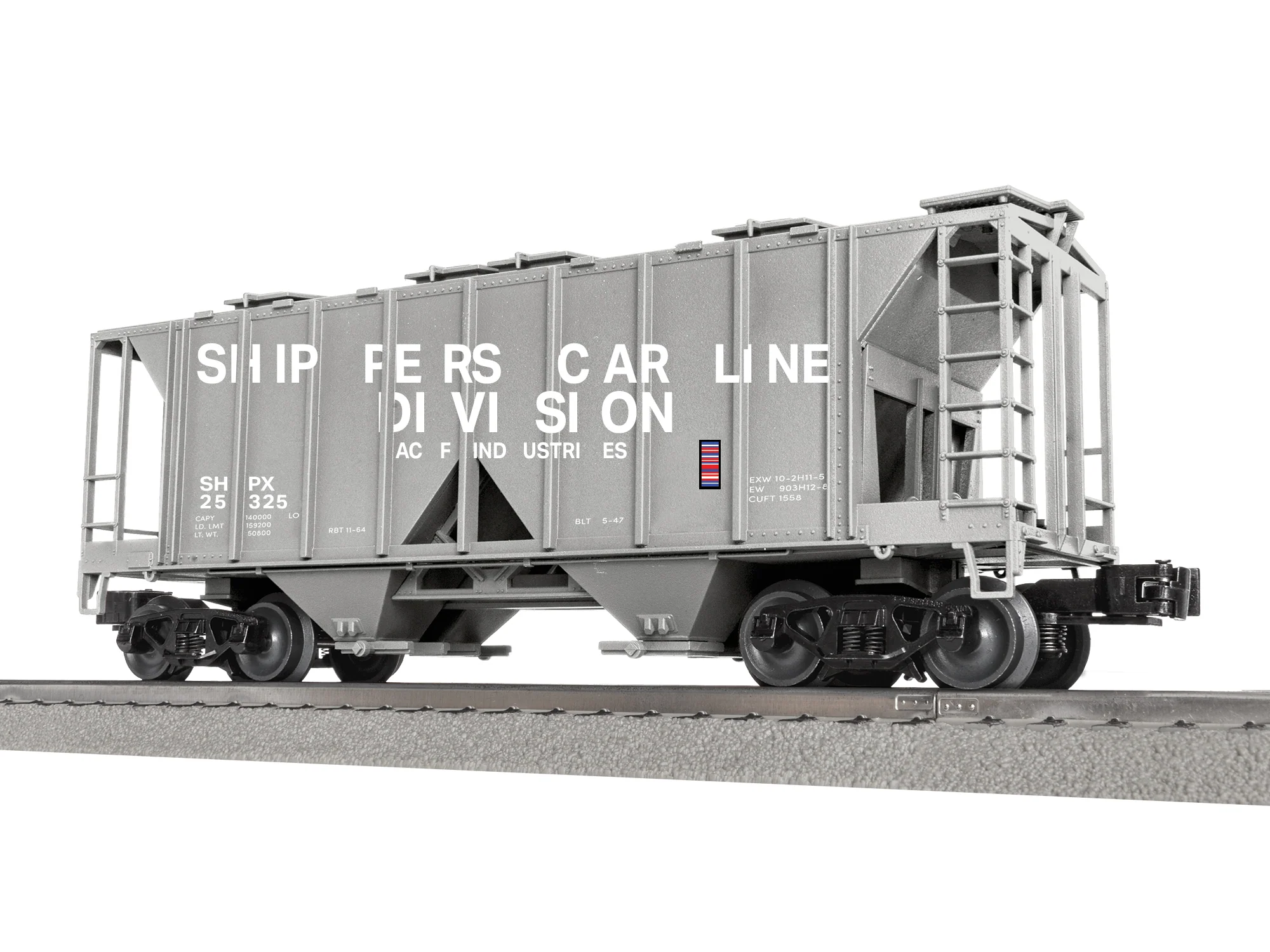 Lionel 2542112 - AC-2 Covered Hopper "Shippers Car Line" #25325 - Image 3