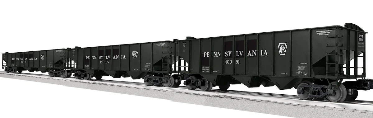 Lionel 2542240 - 3-Bay Hopper w/Peaked Ends "Pennsylvania" Pack A (3-car) - Image 2