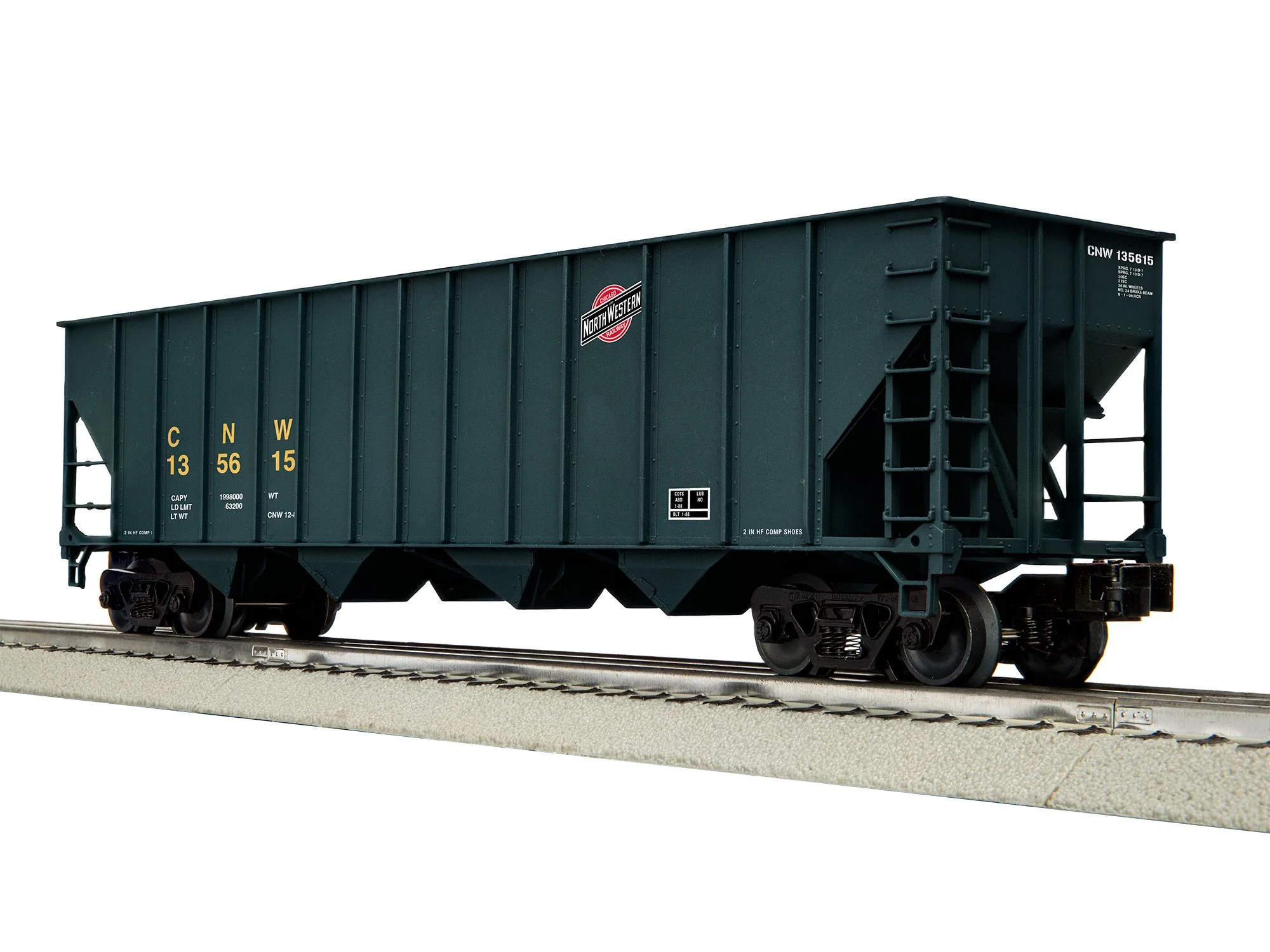 Lionel 2542250 - 4-Bay Hopper Car "Chicago & North Western" (3-Car) Set A - Image 4