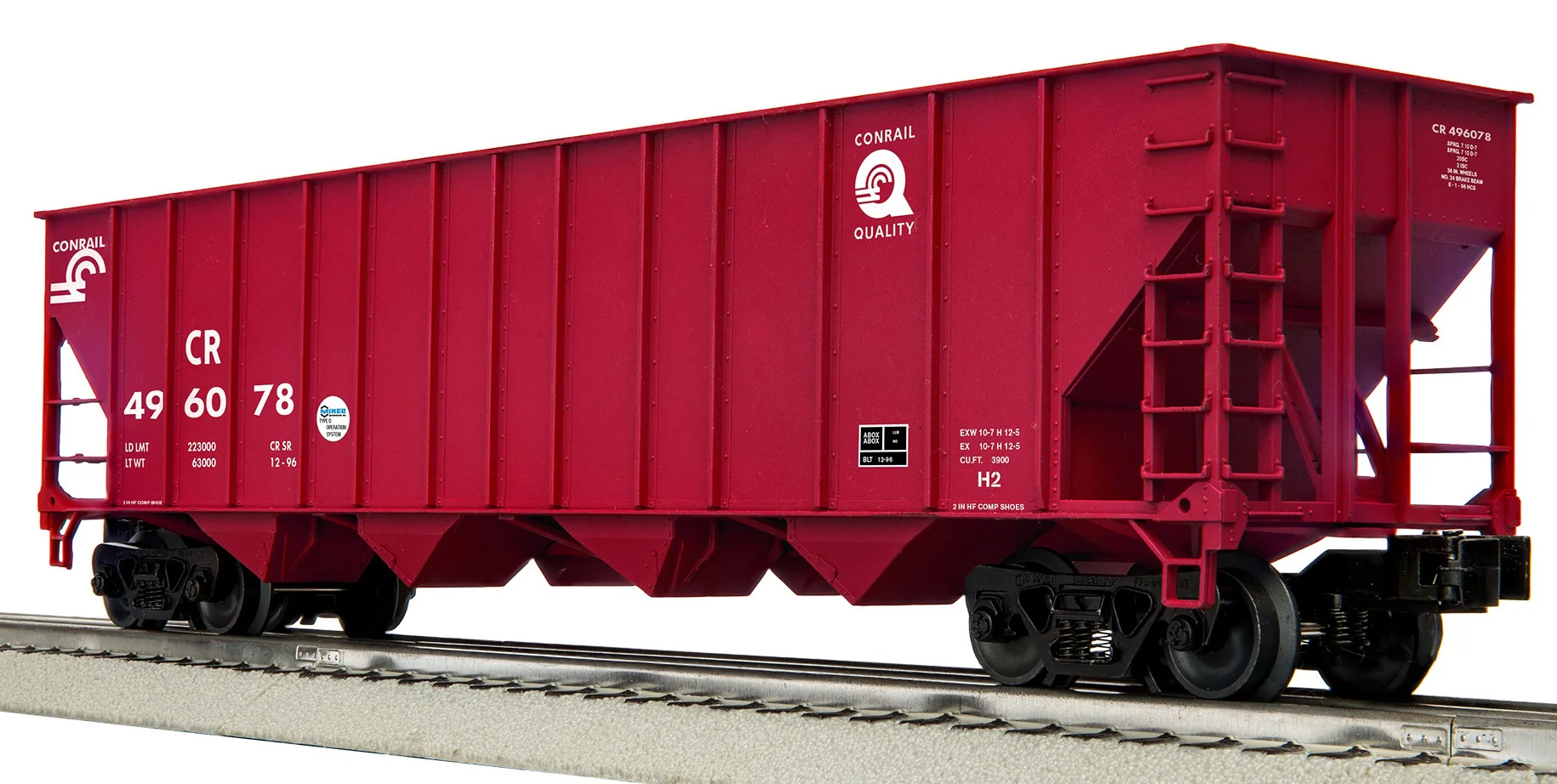 Lionel 2542260 - 4-Bay Hopper Car "Conrail" (3-Car) Set A - Image 2