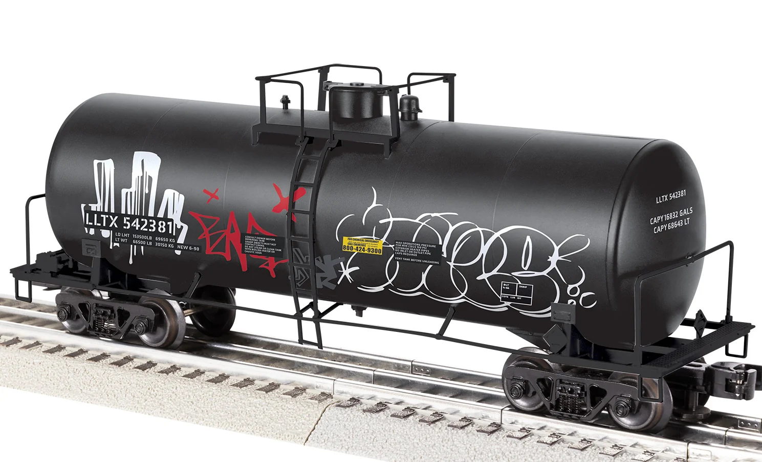 Lionel 2542381 - 40' Tank Car "LLTX" #542381 (Graffiti) - Image 4