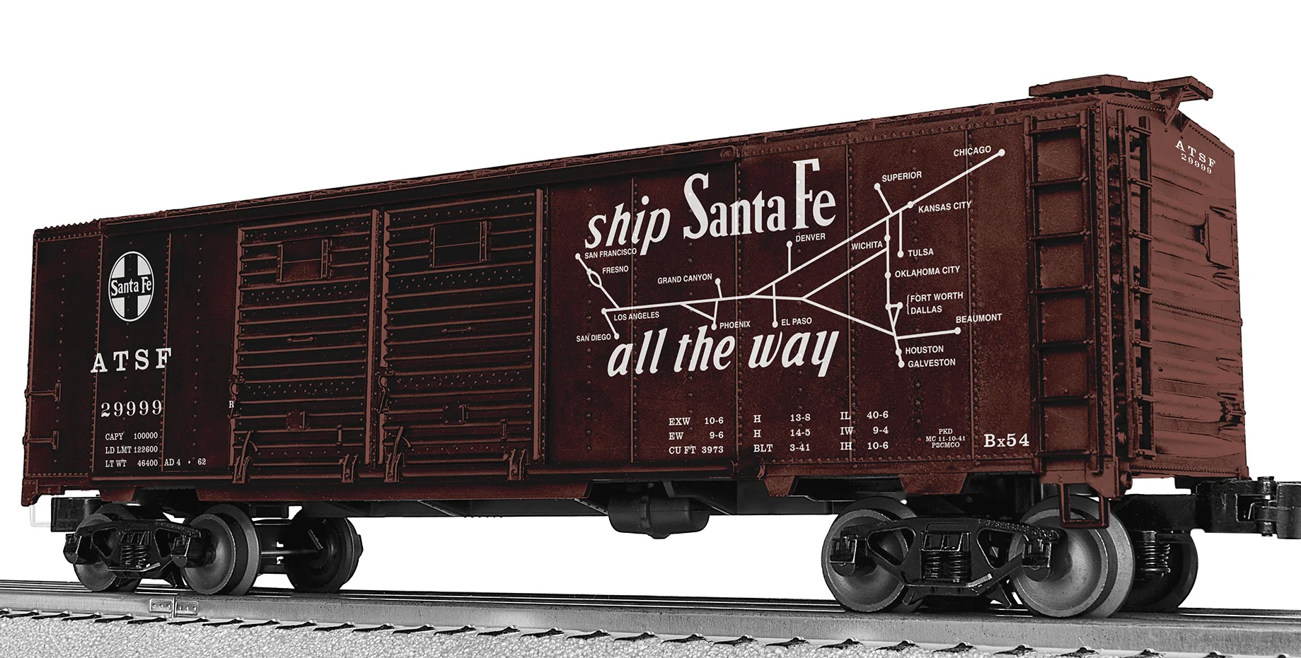 Lionel 2542422 - 40' Double Door Boxcar "Santa Fe" #29999 - Image 5