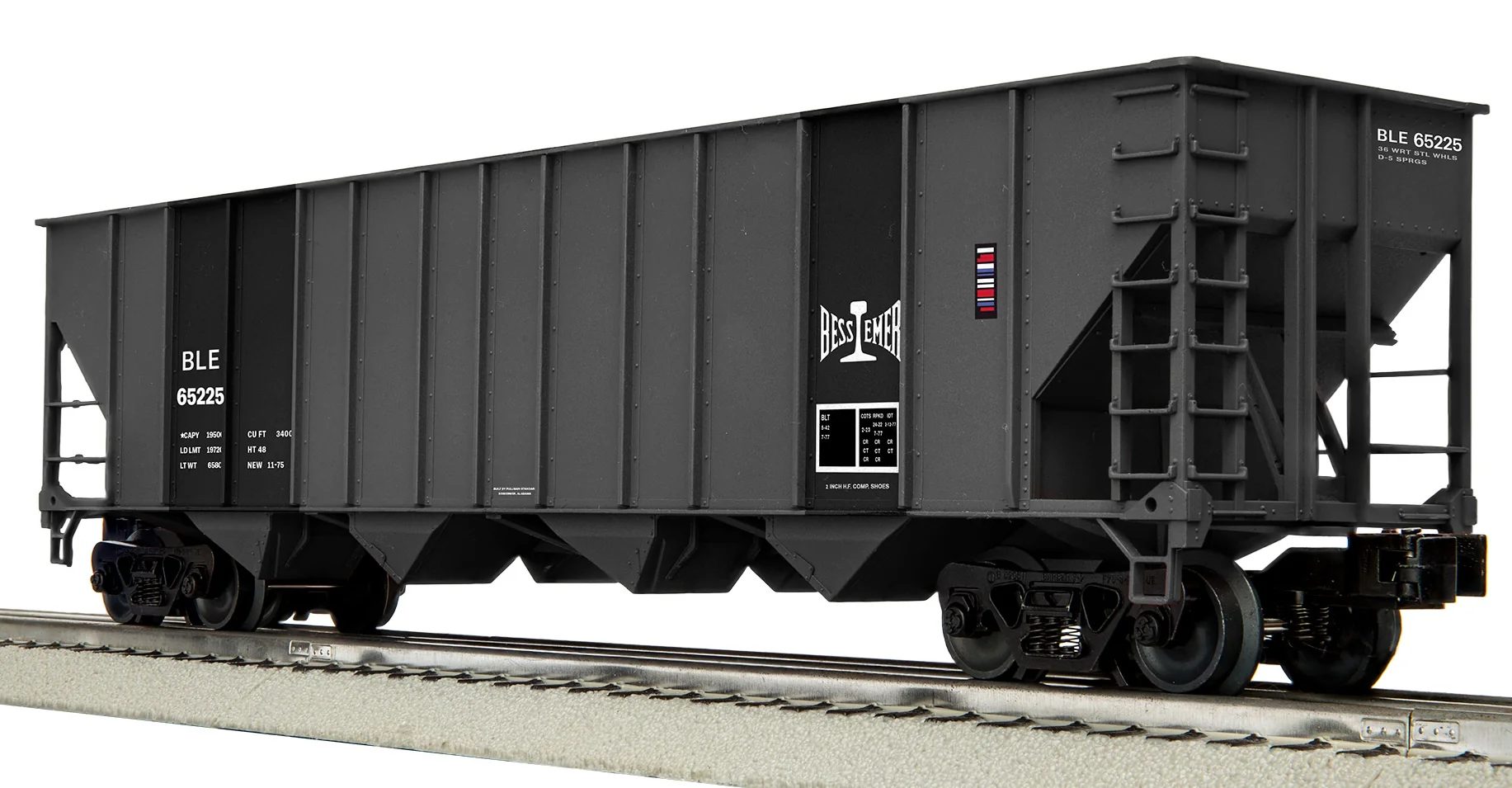Lionel 2542470 - 4-Bay Hopper Car "Bessemer & Lake Erie" (3-Car) Set A - Image 2