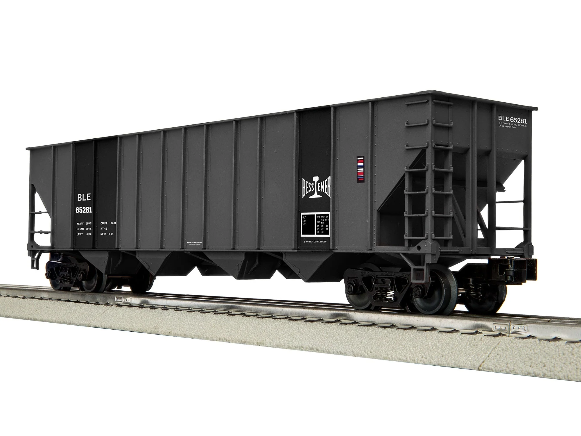 Lionel 2542470 - 4-Bay Hopper Car "Bessemer & Lake Erie" (3-Car) Set A - Image 3