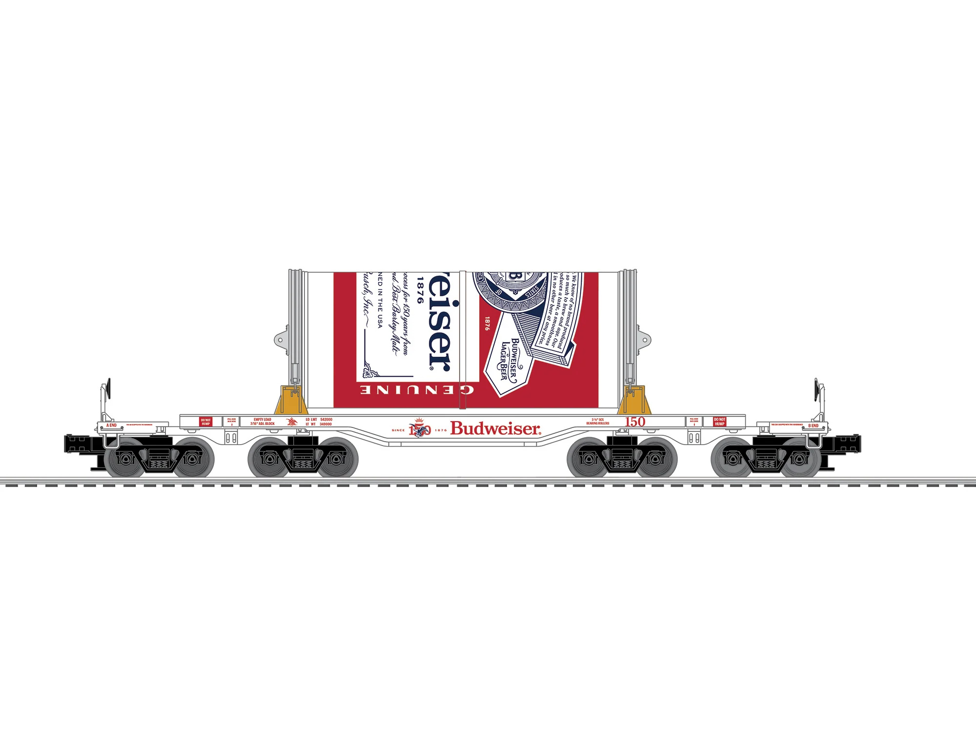 Lionel 2622090 - Anheuser-Busch - 150th Anniversary "Big Can" Freight Set "Budweiser" - Image 3