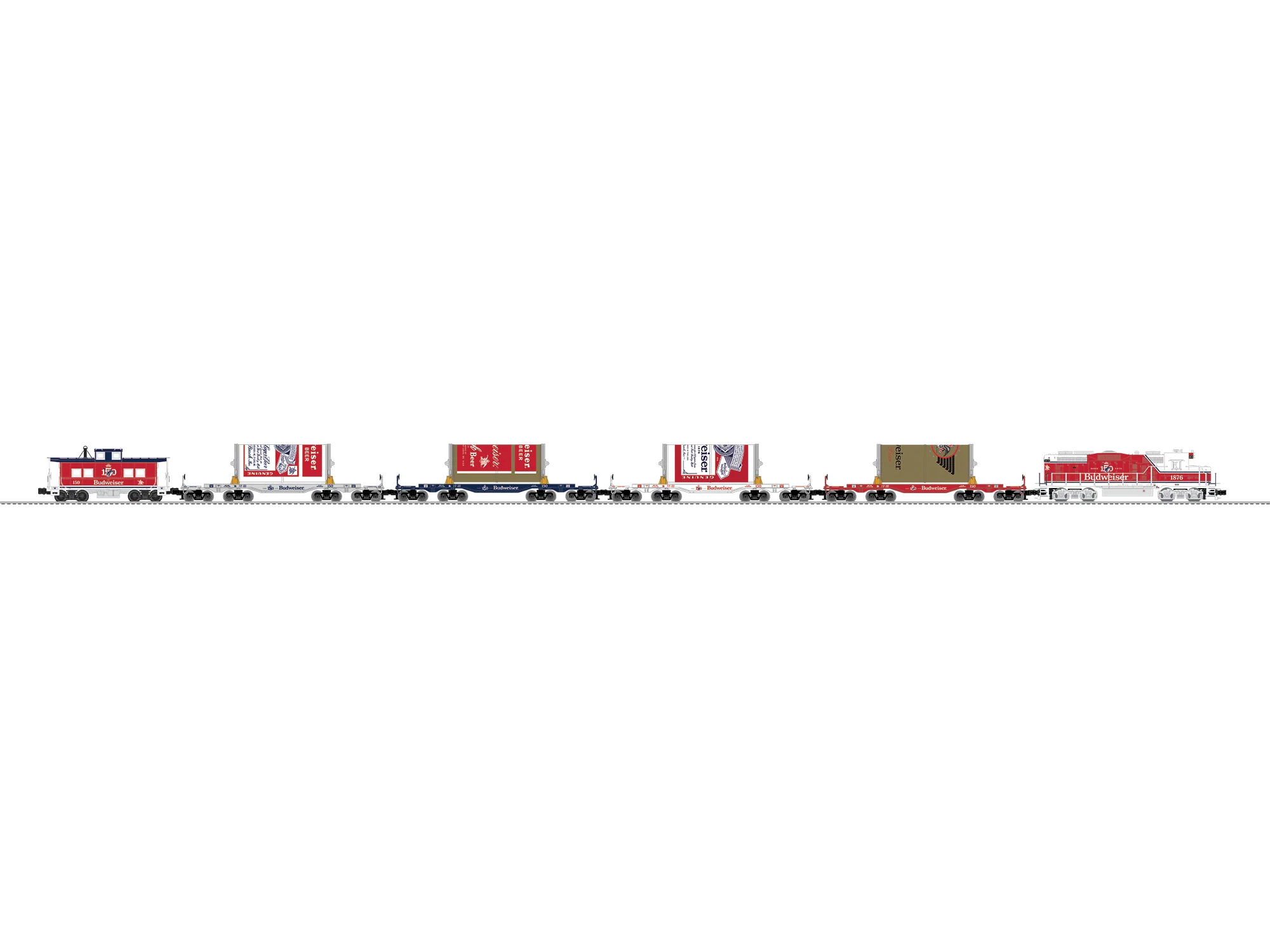 Lionel 2622090 - Anheuser-Busch - 150th Anniversary "Big Can" Freight Set "Budweiser" - Image 7