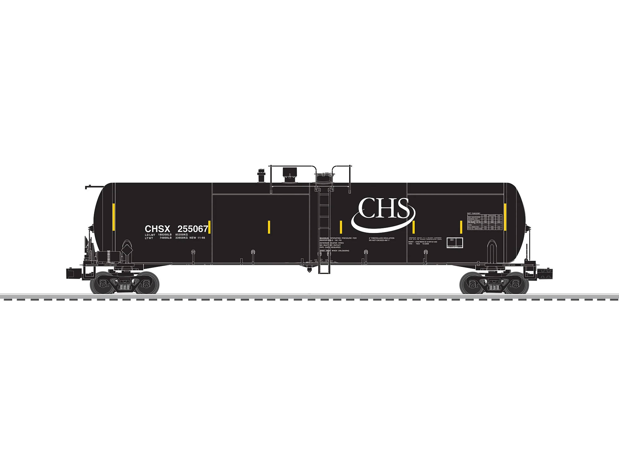 Lionel 2626550 - Ethanol Tank Car "CHS" (3-Car) Set A - Image 4