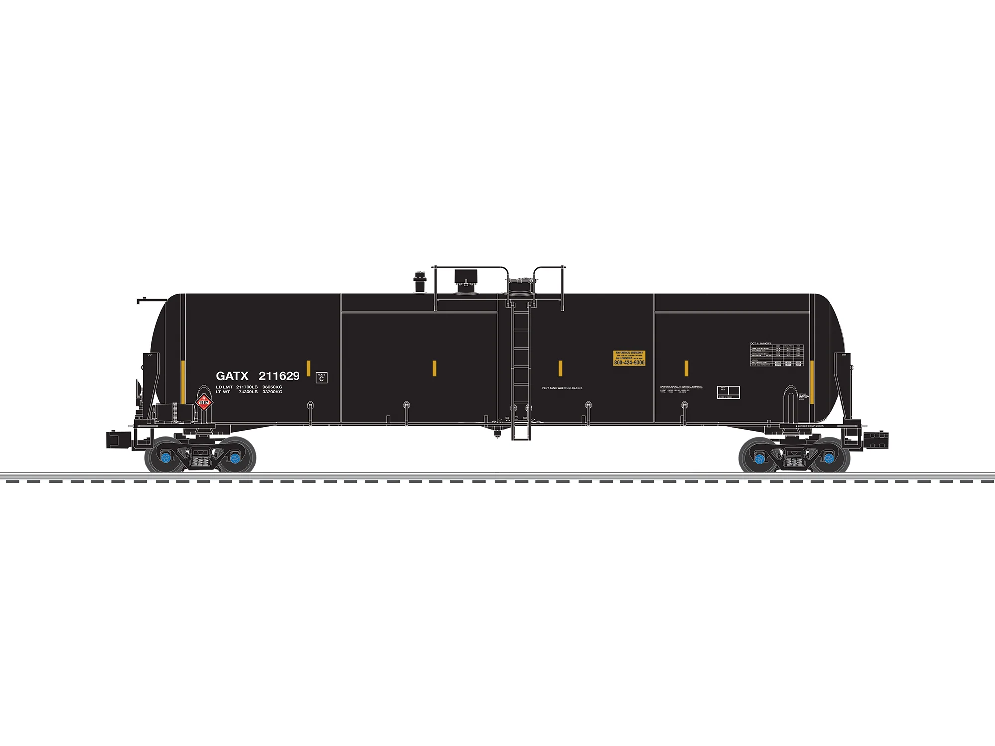 Lionel 2626565 - Ethanol Tank Car "GATX" (3-Car) Set B - Image 4