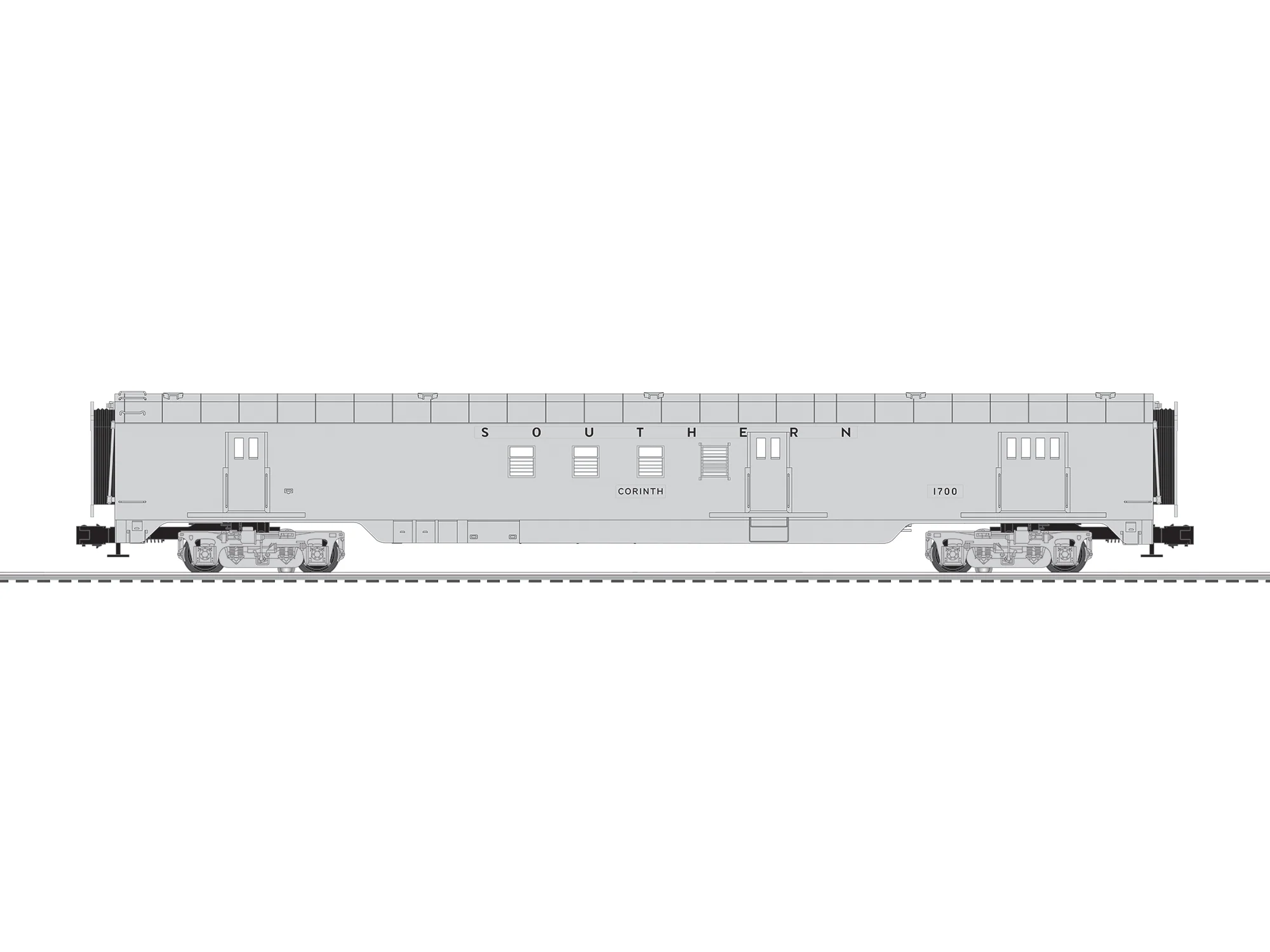 Lionel 2627730 - 21" Passenger Car Set "Southern" (4-Car) - Image 2