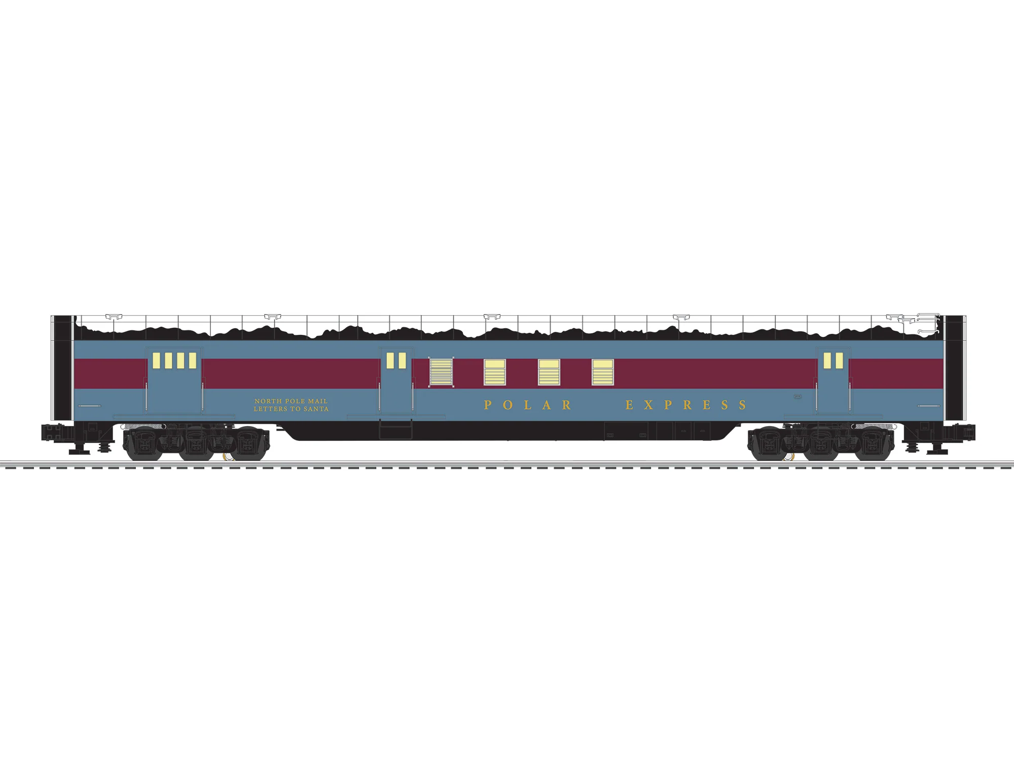Lionel 2627760 - 21" Passenger Car Set "The Polar Express" (4-Car)