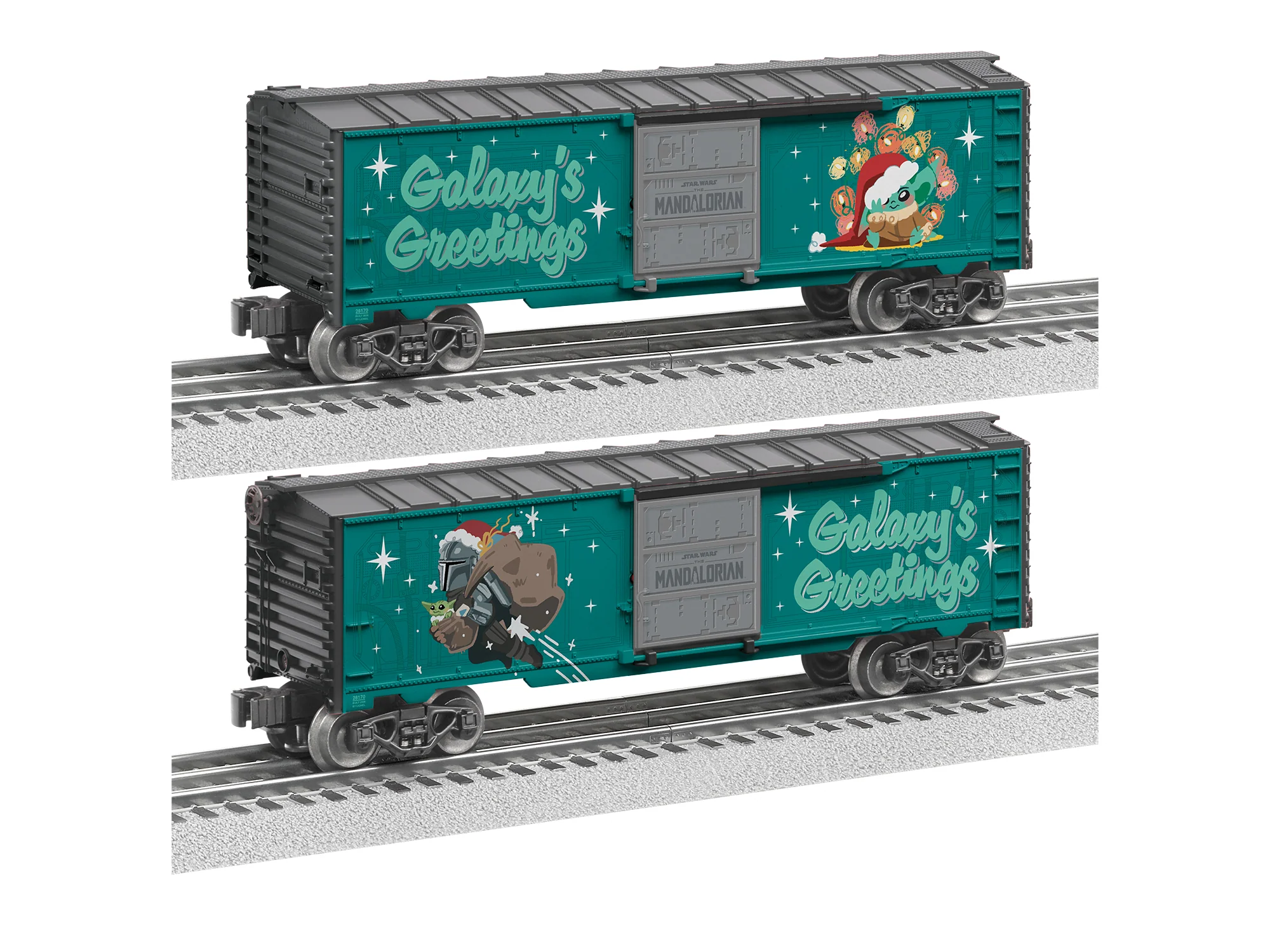 Lionel 2628170 - Star Wars - The Mandalorian Boxcar "Christmas"
