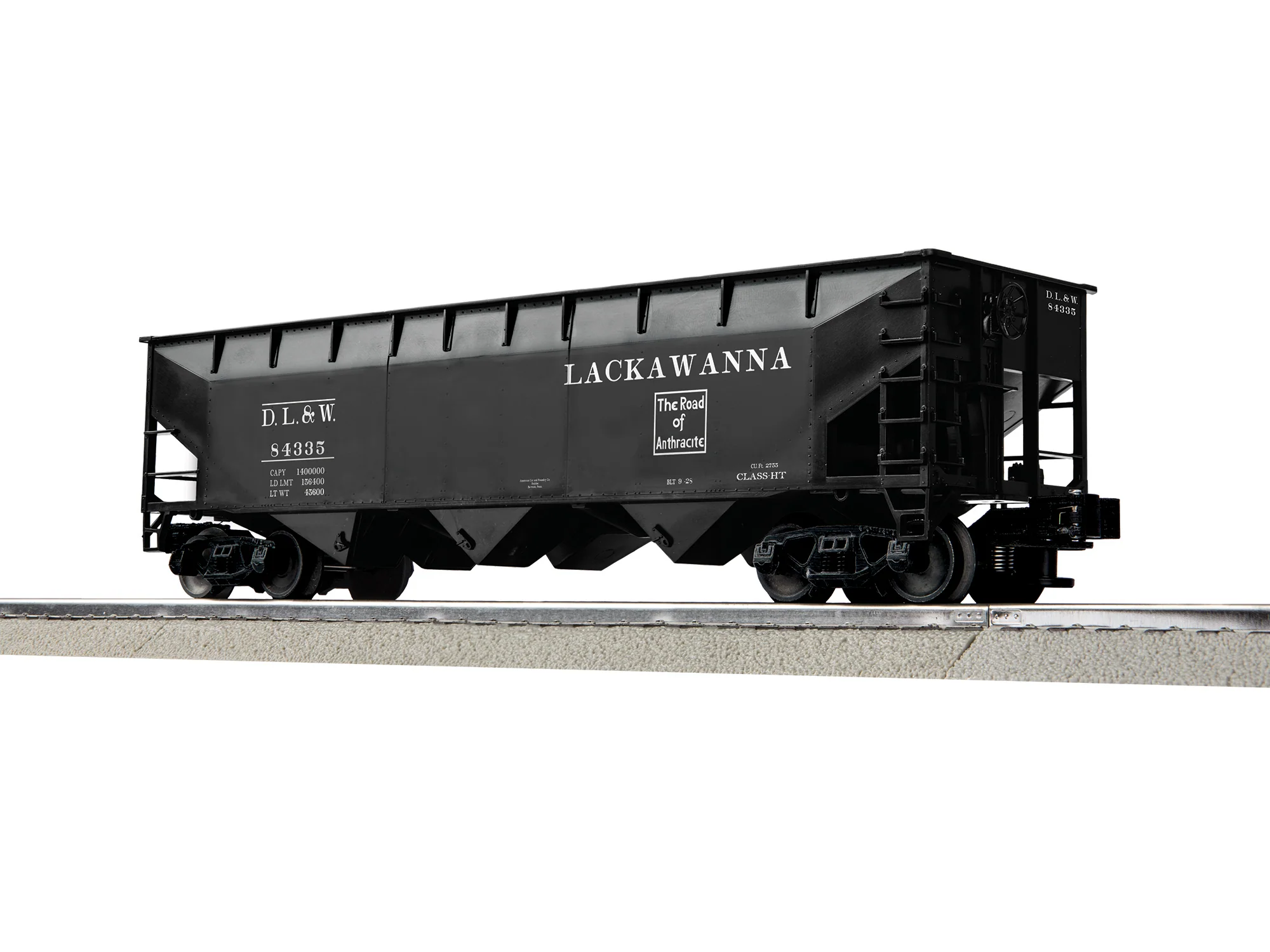 Lionel 2642169 - 3-Bay AAR Hopper Car "Lackawanna" #84335