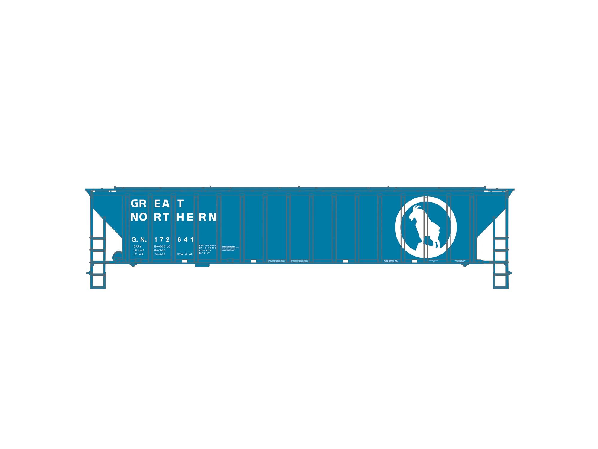 Lionel 2642251 - 4740 PS-2CD Hopper Car "Great Northern" #172425 - Image 2