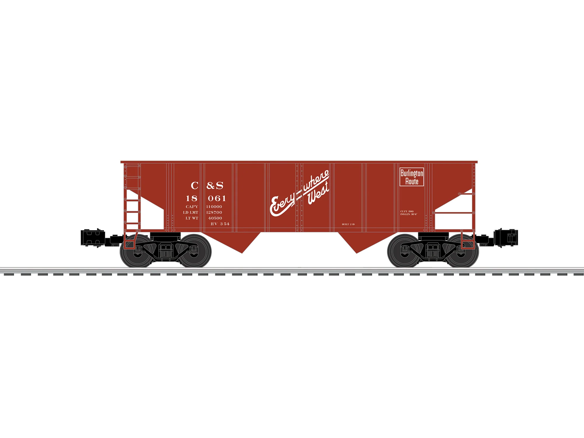 Lionel 2642445 - 2-Bay Hopper Car "Colorado & Southern" (3-Car) - Image 2