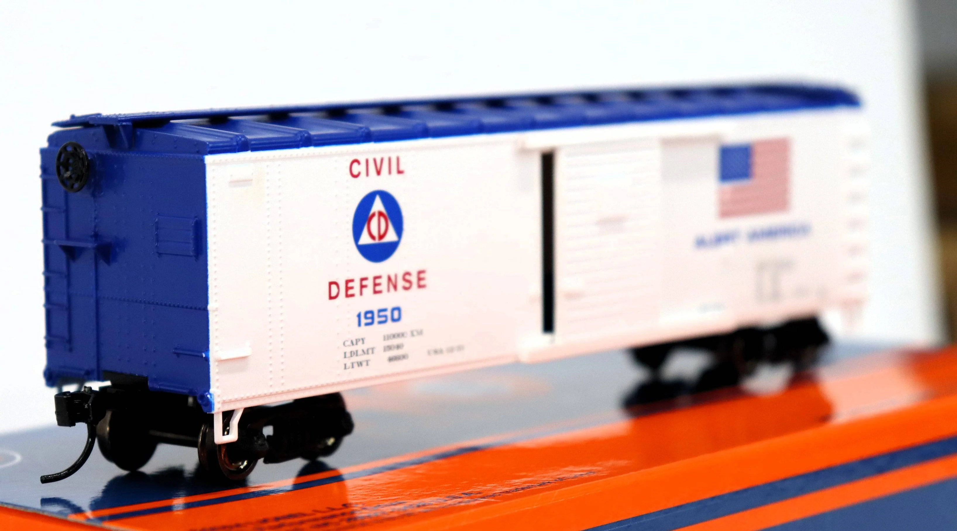 Lionel HO 2354180 - Boxcar "U.S. Civil Defense" #1950 - Image 2