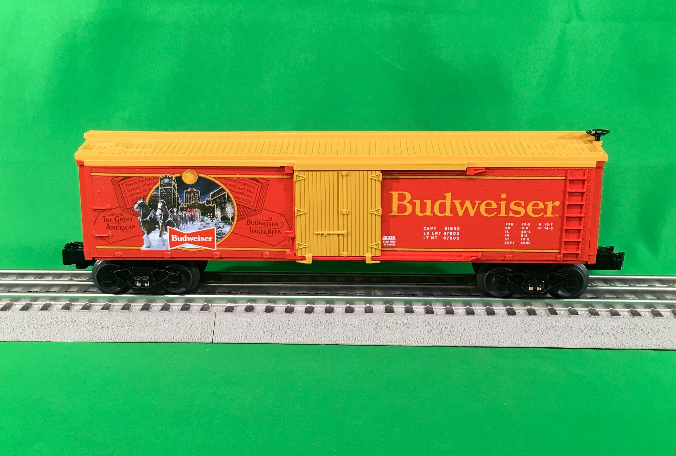 Lionel 2328220 - Anheuser-Busch - Budweiser Clydesdale Reefer Car - Image 3