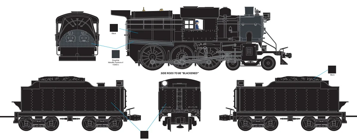 Lionel 2331650 - Legacy Camelback Steam Locomotive "Unlettered" - Custom Run for MrMuffin'sTrains - Image 7