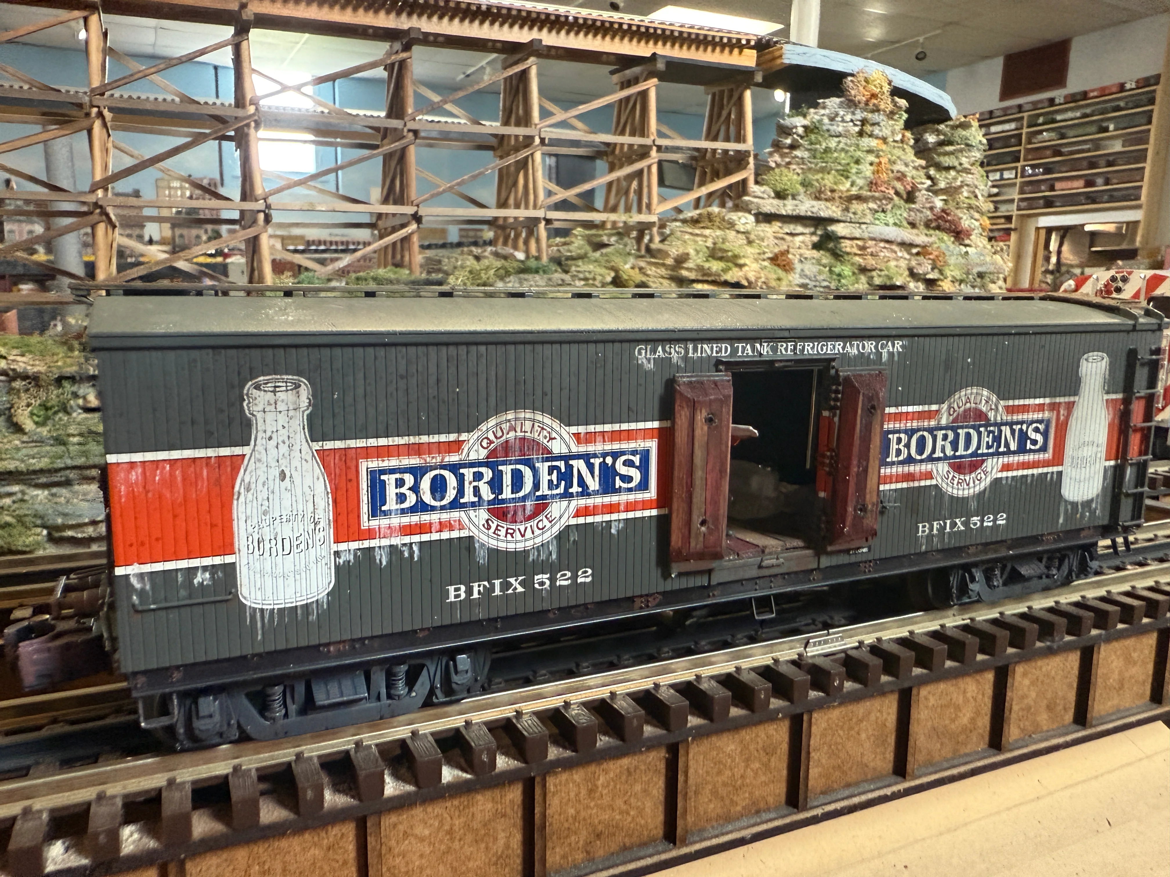 Lionel 6-17357 Borden's Milk Car - weathered and detialed by Harry Hieke - Image 3
