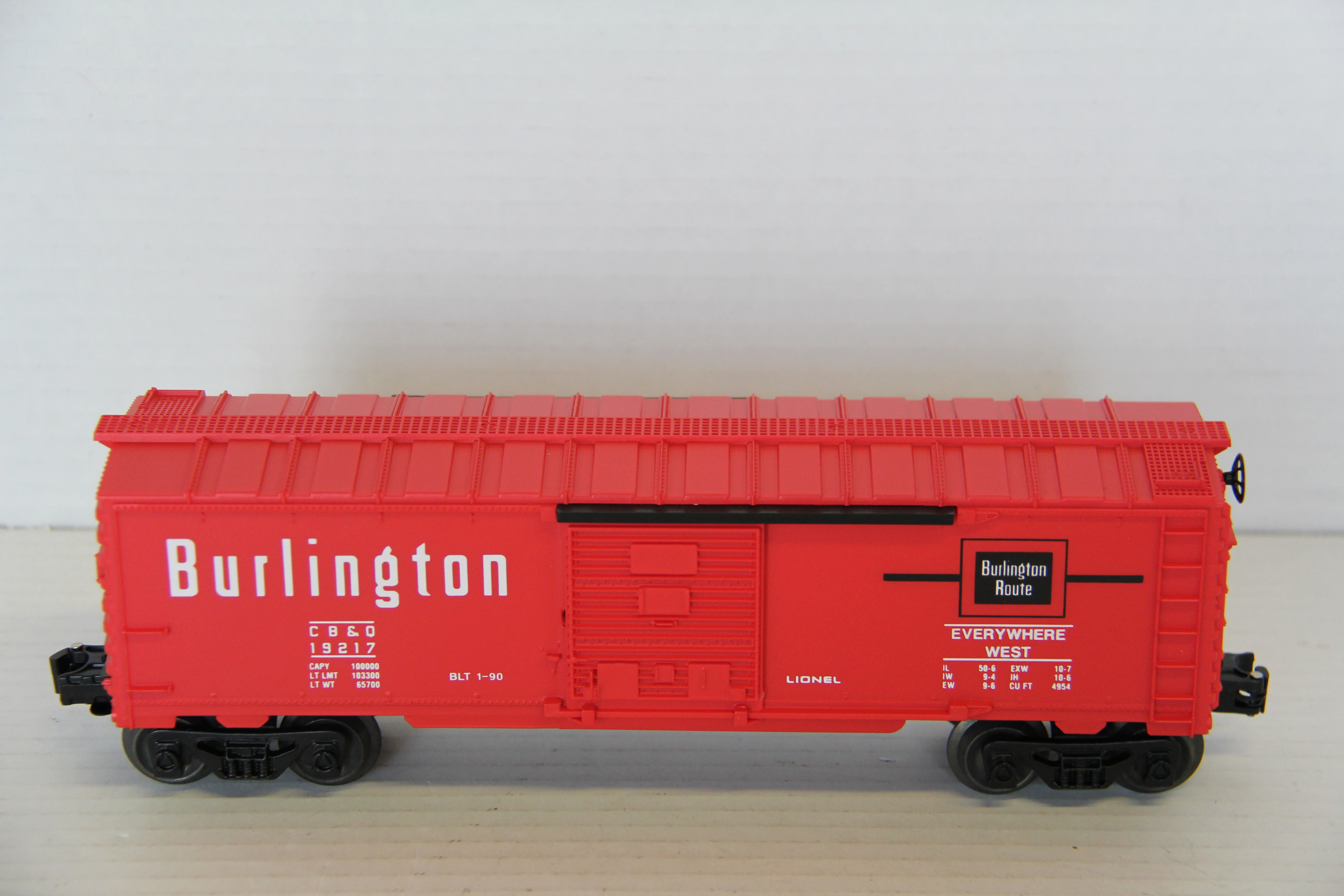 Lionel 6-19217 Burlington Boxcar-Second hand-M7488