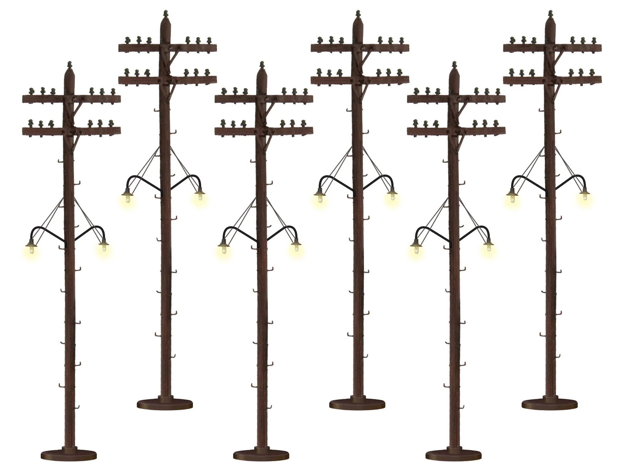 Lionel 6-37995 - Telephone Poles (Lighted) 6-Pack - Image 3