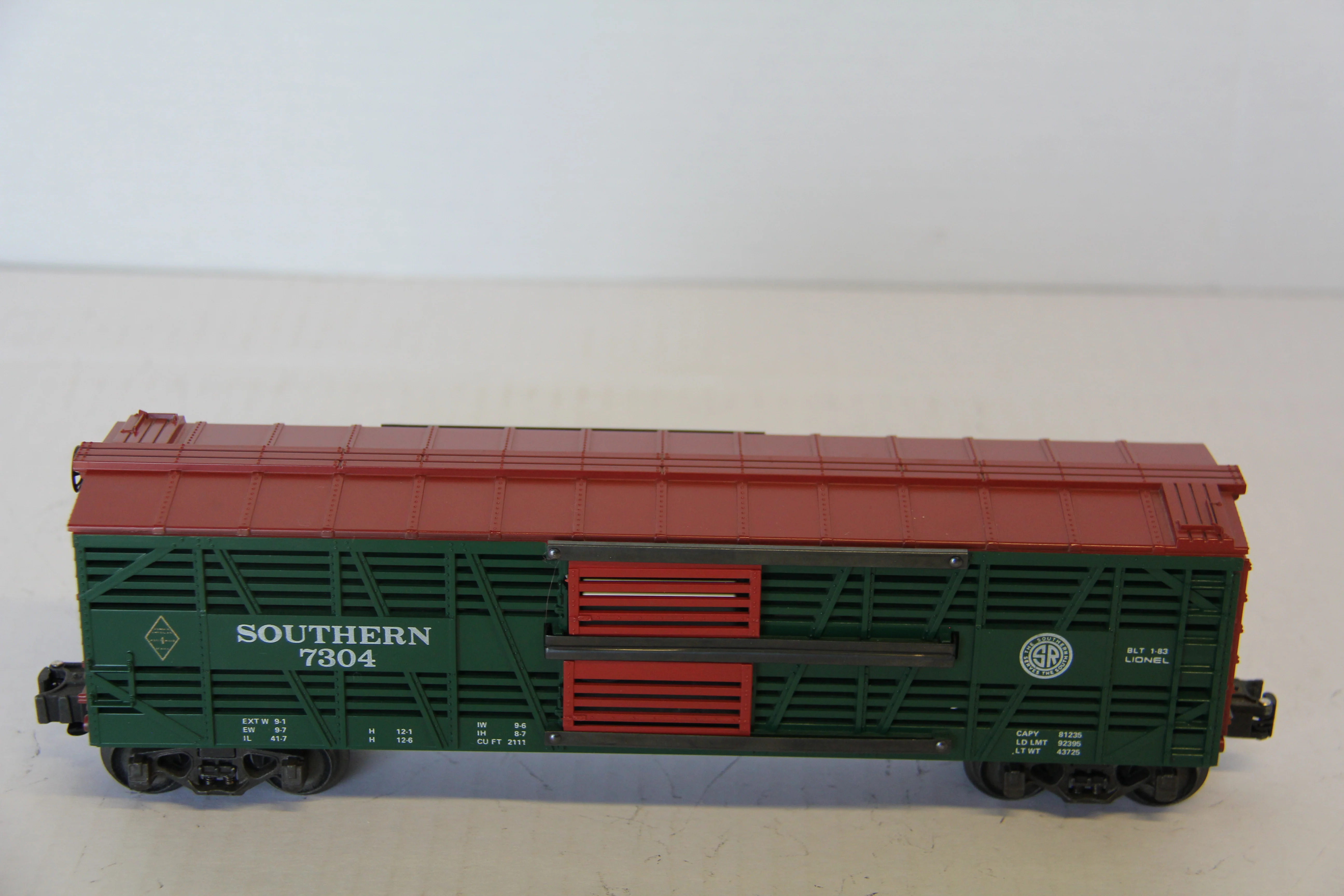 Lionel 6-7304 Famous American Railroad Southern Double Door Stock Car-Second hand-M7541 - Image 2