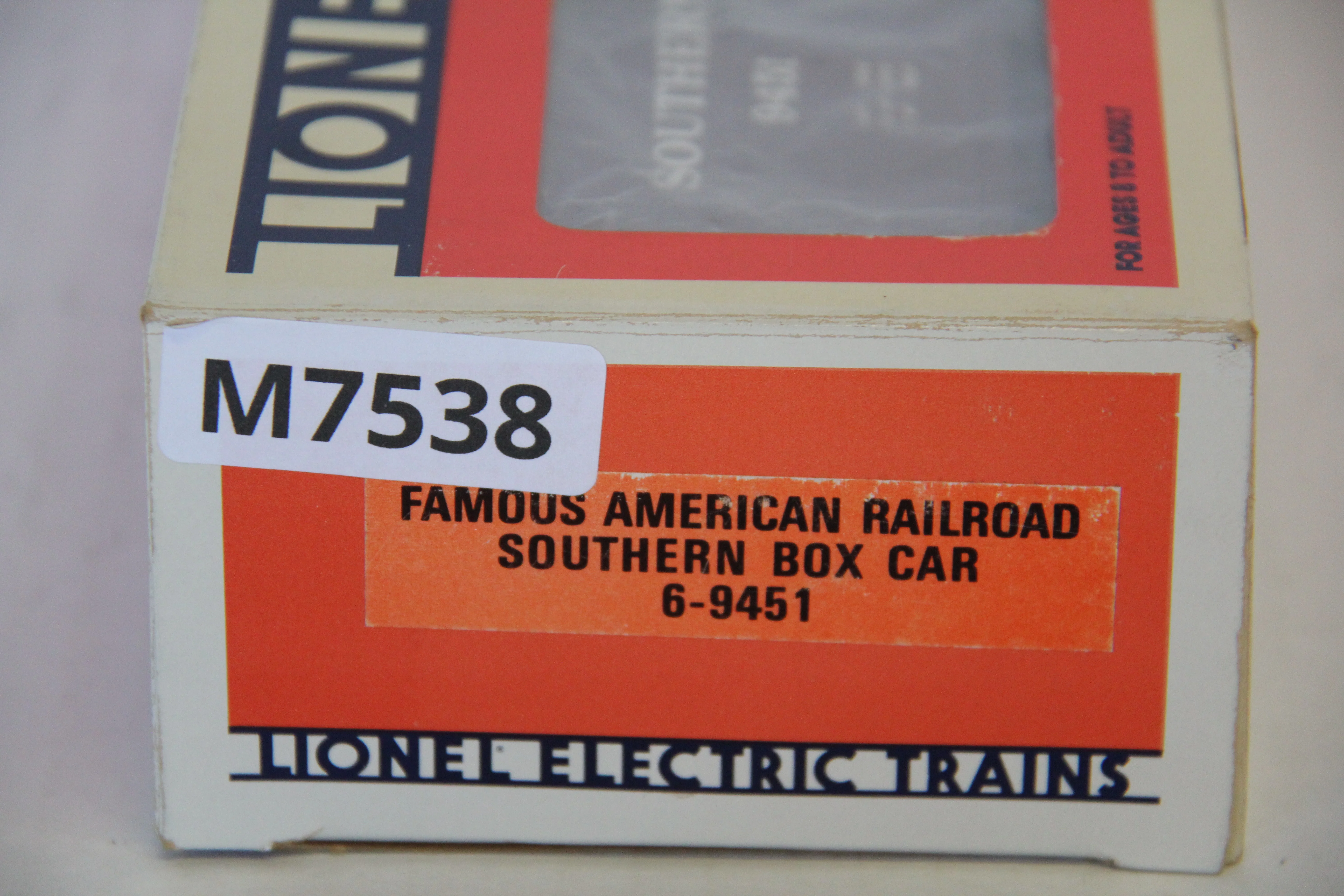 Lionel 6-9451 Famous American Railroad Southern Box Car-Second hand-M7538 - Image 5