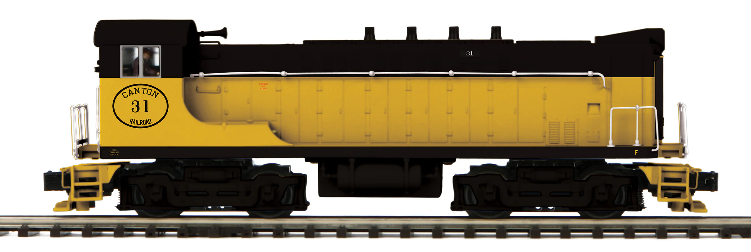 MTH 20-21605-1 - VO 1000 Diesel Engine "Canton" #31 w/ PS3 (Hi-Rail Wheels) - Image 3