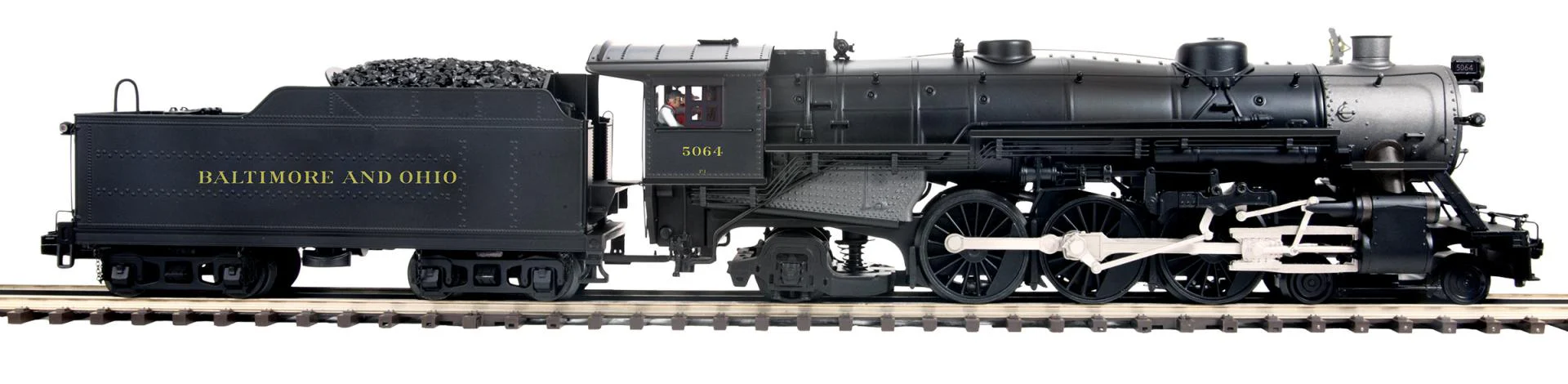 MTH 20-3984-1 - 4-6-2 USRA Heavy Pacific Steam Engine "Baltimore & Ohio" #5064 (Black) w/ PS3 - Custom Run for MrMuffin'sTrains - Image 7
