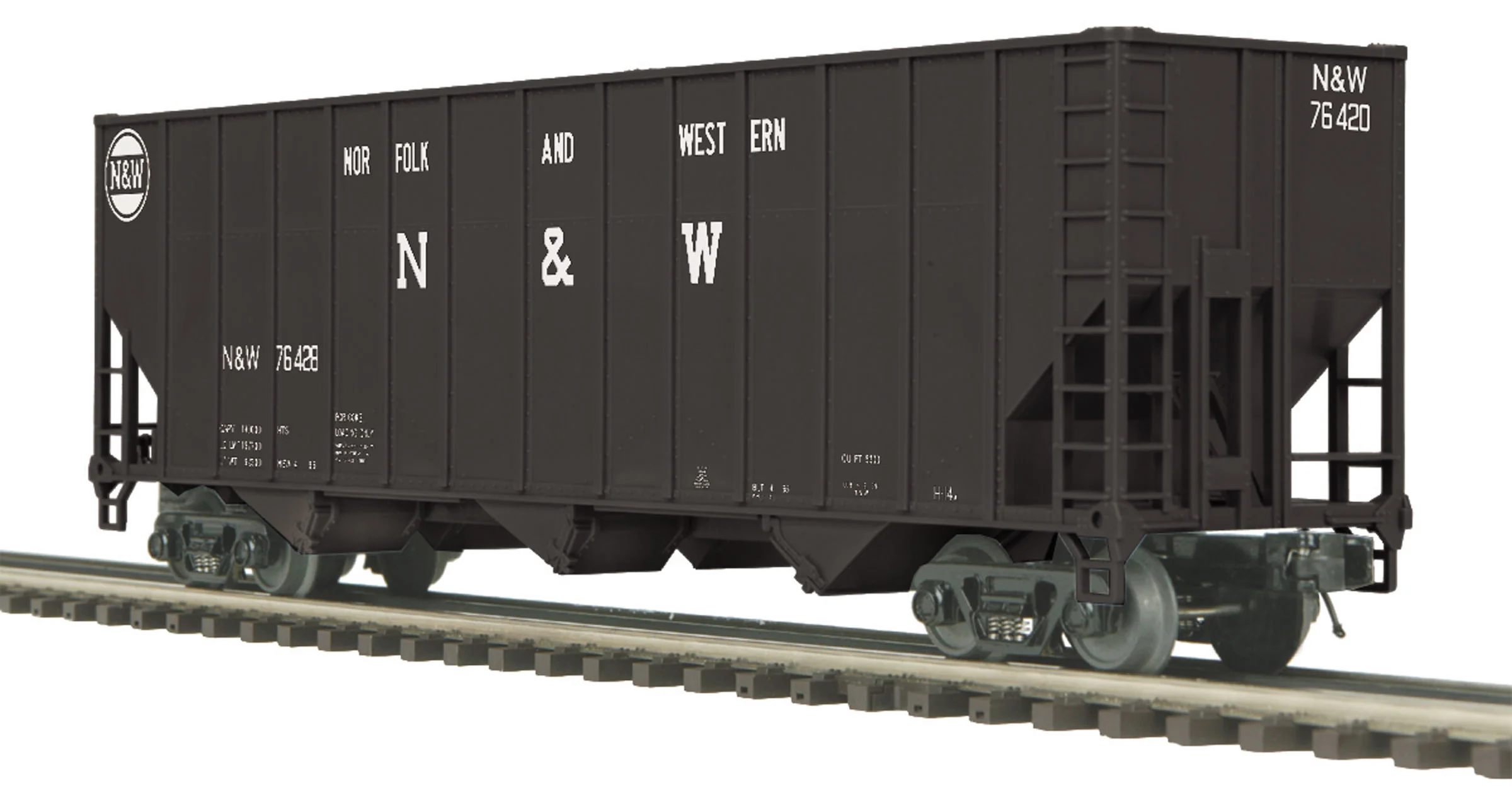 MTH 20-92400 - Coke Hopper Car w/Load "Norfolk & Western" Set #1 (4-Car) - Custom Run for MrMuffin'sTrains - Image 3