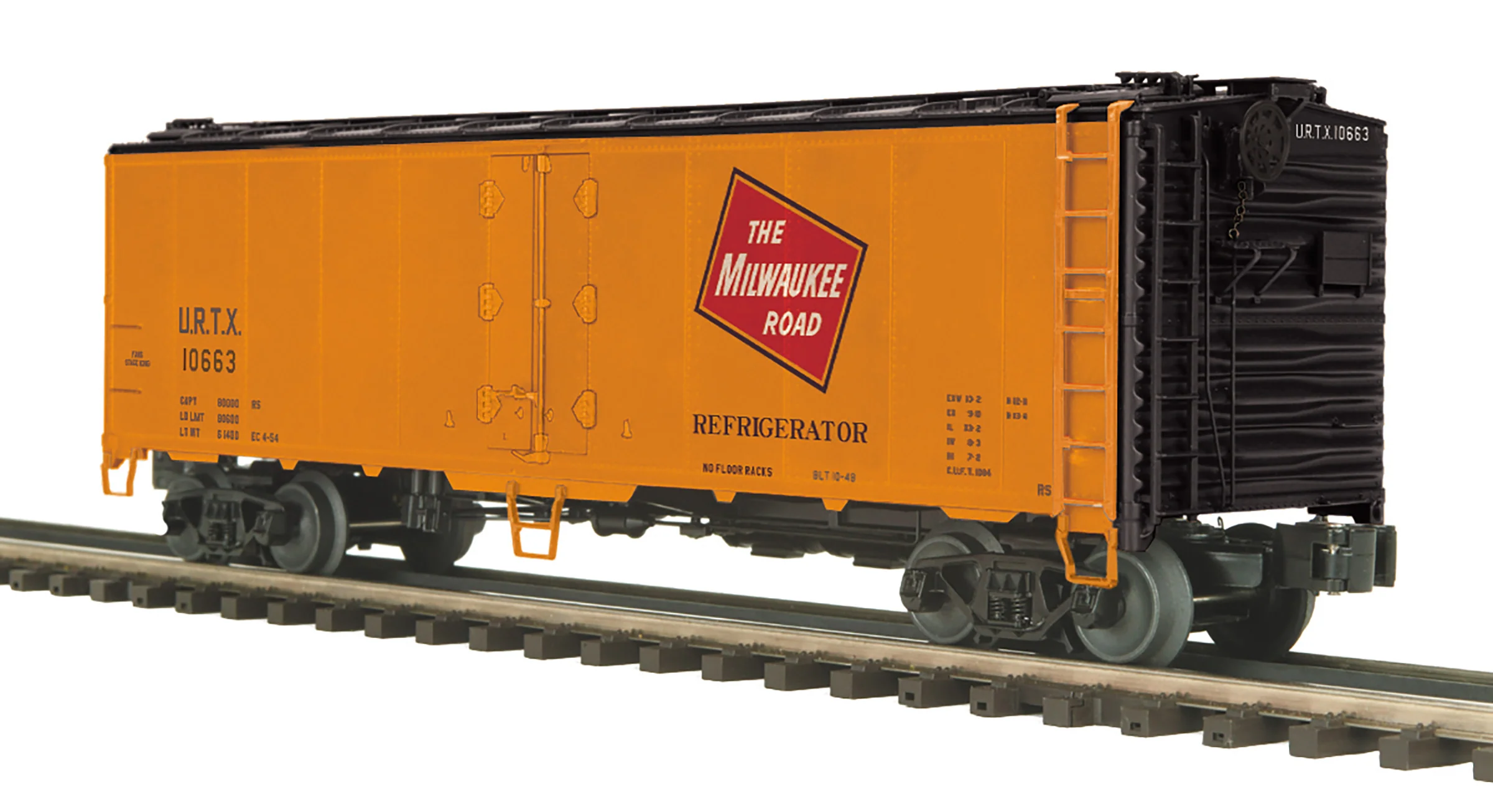 MTH 20-94600 - 40' Steel Sided Reefer Car "Milwaukee Road" #10663 - Custom Run for MrMuffin'sTrains - Image 3