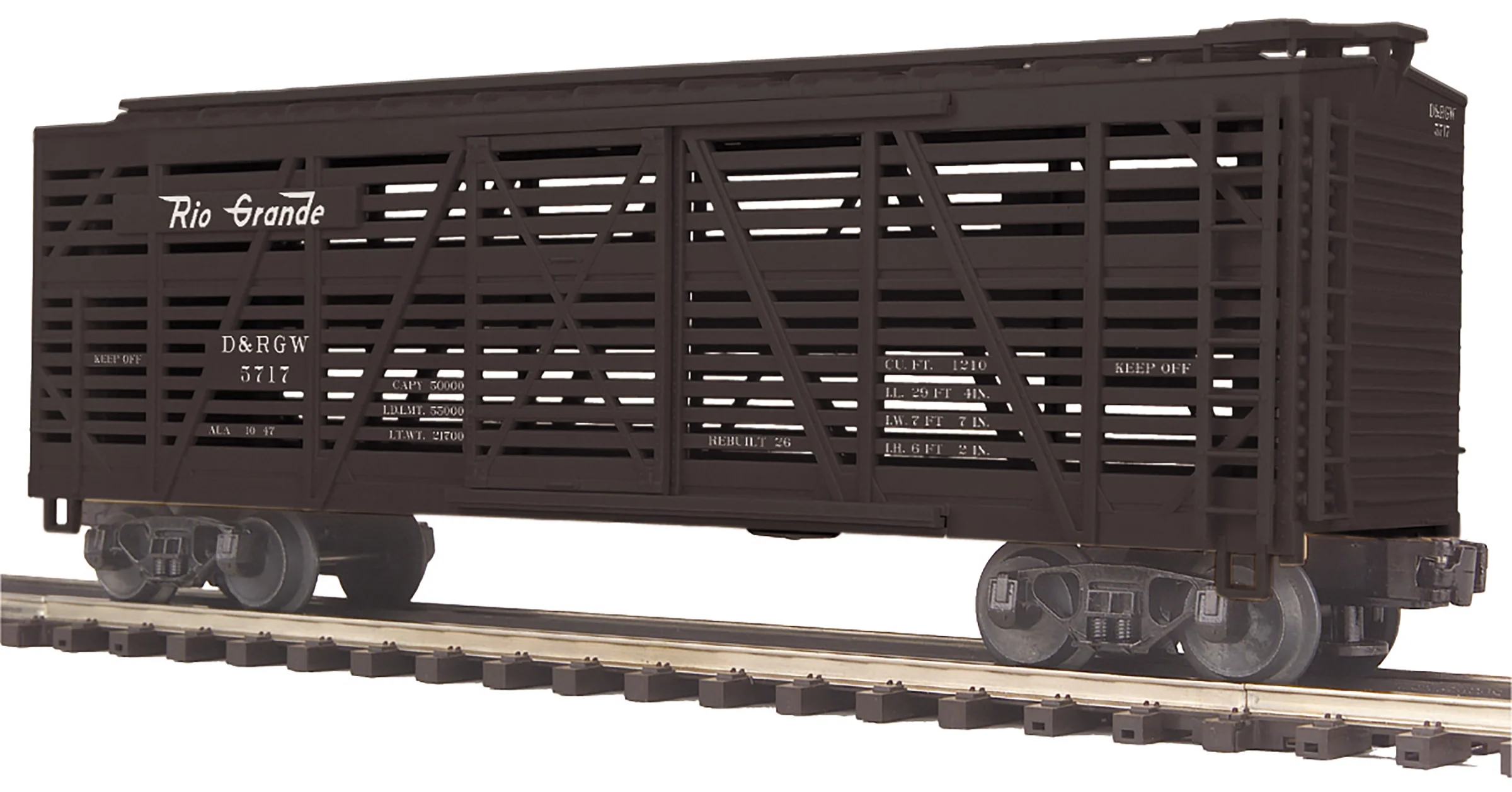 MTH 20-94731 - Steel Sided Stock Car "Denver & Rio Grande" - Image 3