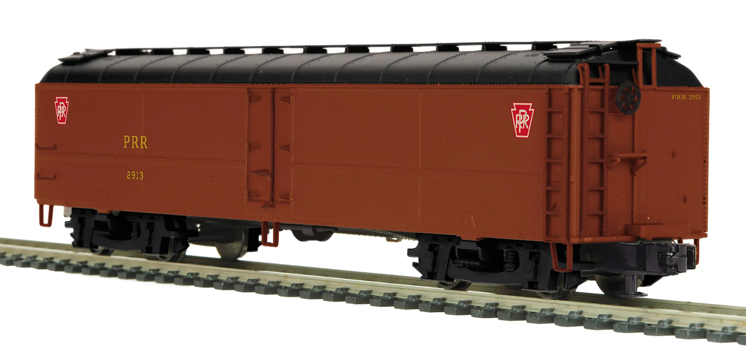 MTH 20-94769 - R50B Express Reefer Car "Pennsylvania" #2913 w/ Herald (Tuscan) - Custom Run for MrMuffin'sTrains - Image 4