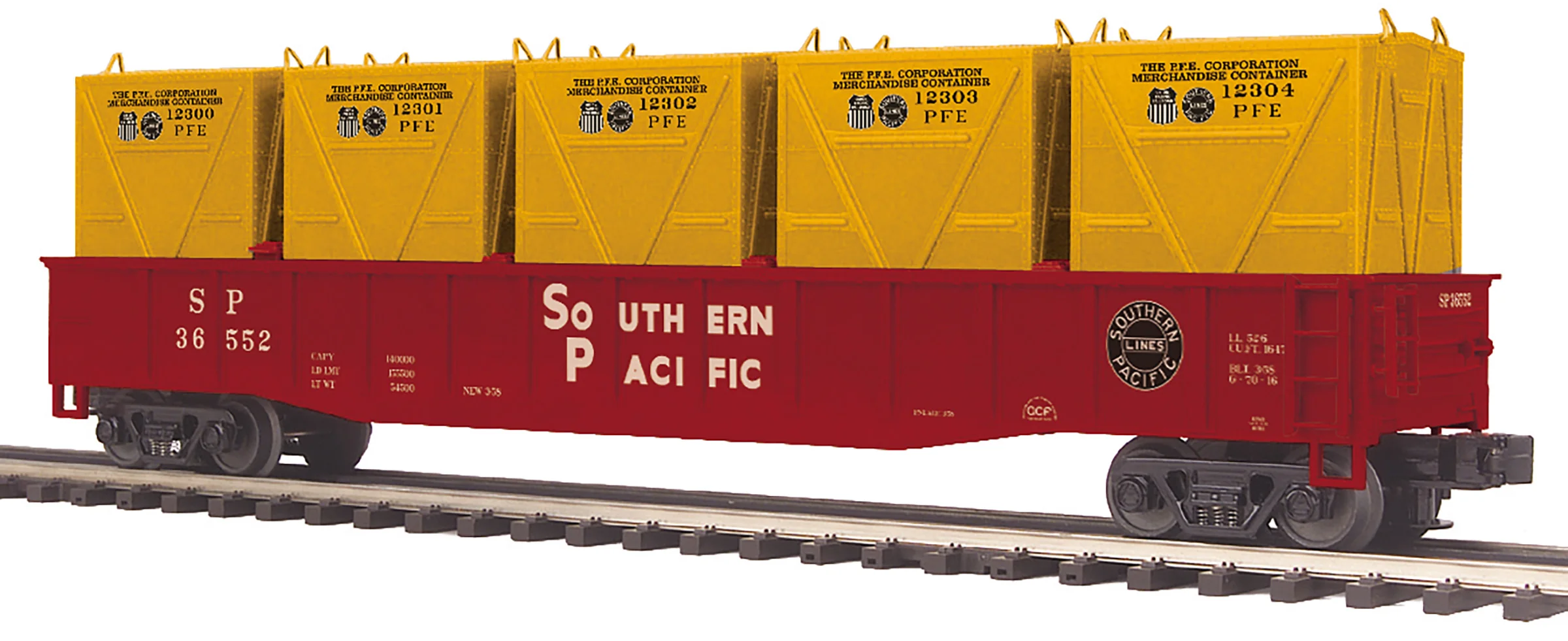MTH 20-95678 - Gondola "Southern Pacific" w/ LCL Containers - Image 3