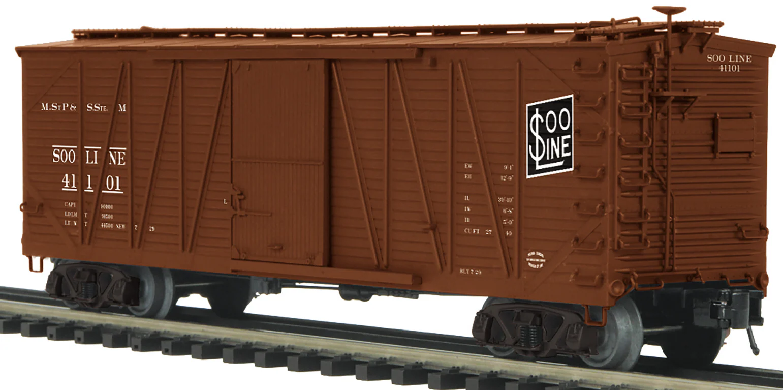 MTH 20-99461 - 40’ USRA Single Sheathed Box Car "SOO Line" #41101 - Custom Run for MrMuffin'sTrains