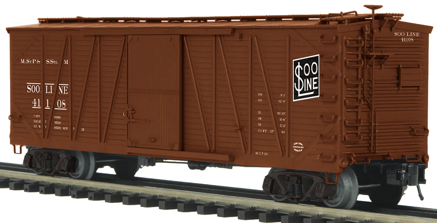 MTH 20-99462 - Premier - 40’ USRA Single Sheathed Box Car "SOO Line" #41108 - Custom Run for MrMuffin'sTrains