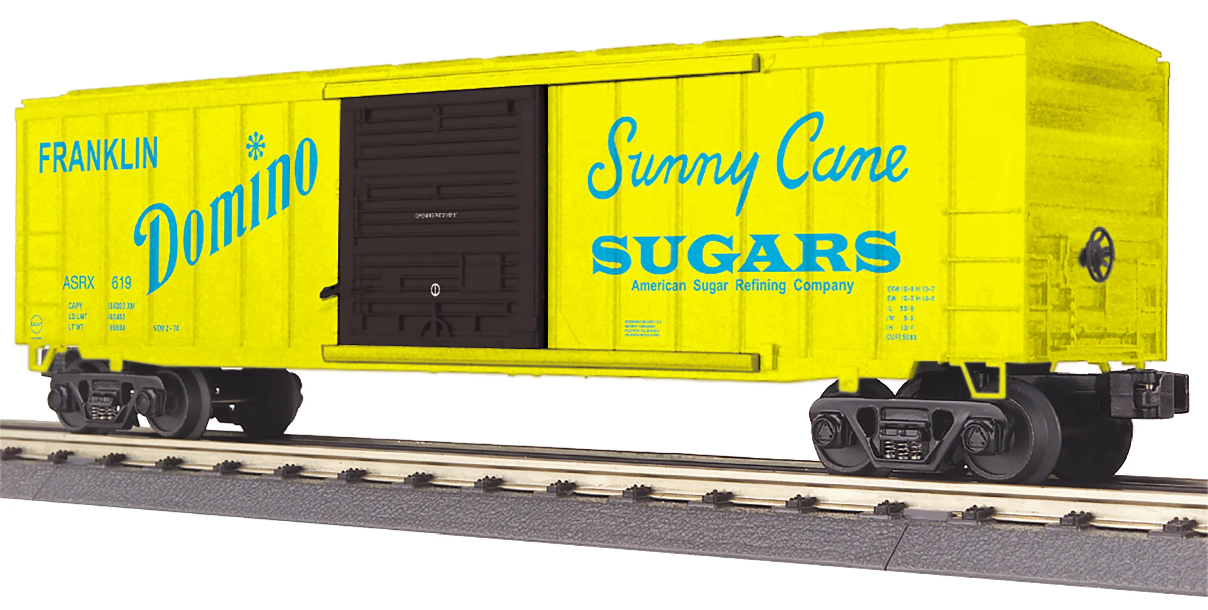 MTH 30-71071 - 50' Modern Box Car "Amstar" #619 (Domino) - Image 4