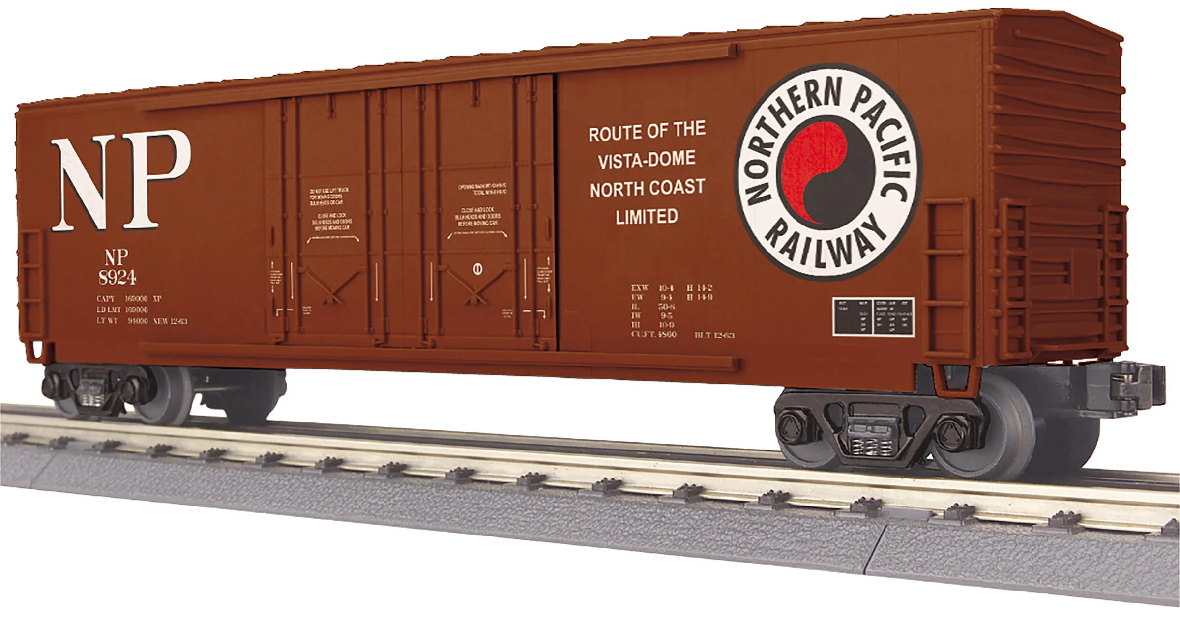 MTH 30-71094 - 50' Double Door Plugged Box Car "Northern Pacific" #8924 - Image 4