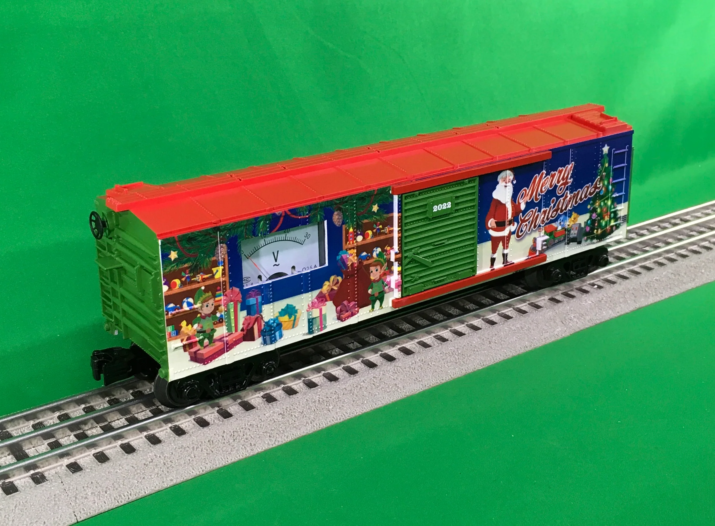 MTH 30-71111 - Box Car "Christmas" w/ Power Meter - Image 2