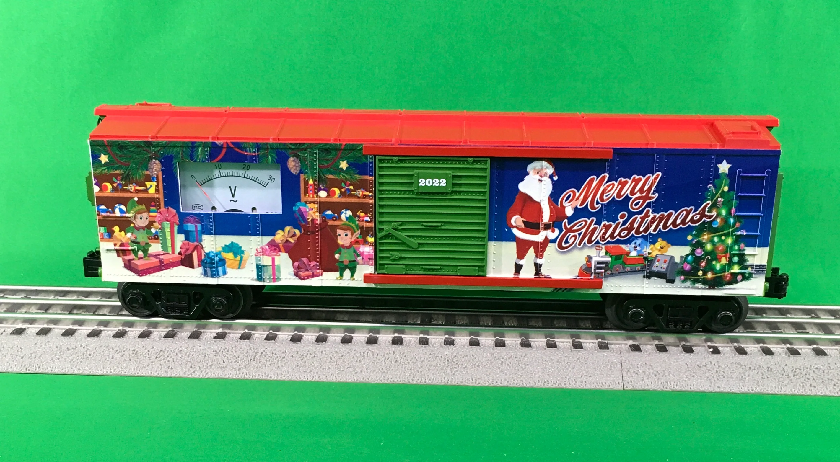 MTH 30-71111 - Box Car "Christmas" w/ Power Meter - Image 3