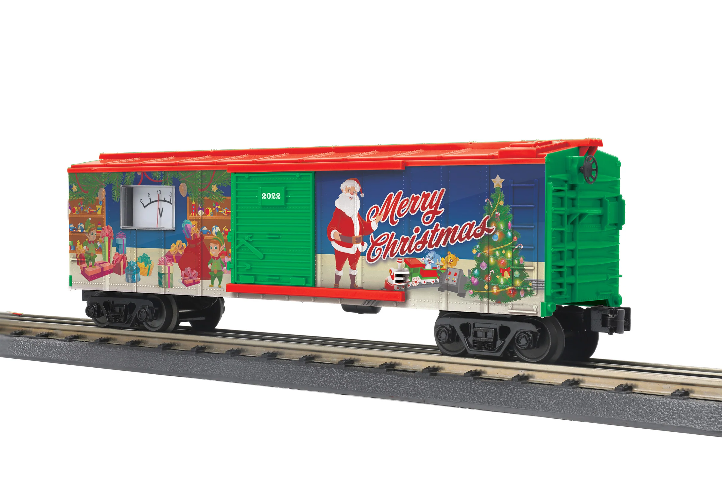 MTH 30-71111 - Box Car "Christmas" w/ Power Meter - Image 4