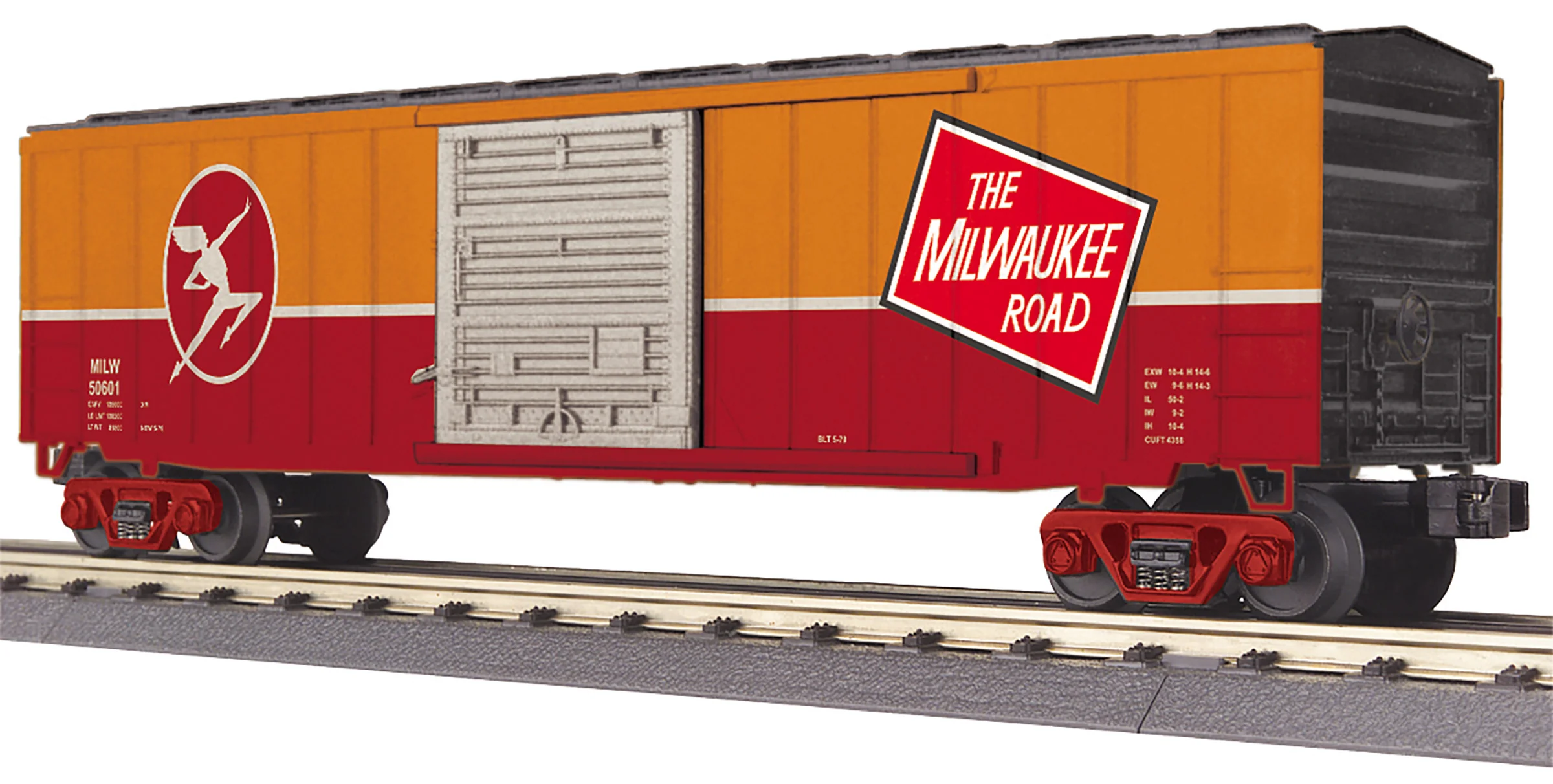 MTH 30-71209 - 50’ Modern Box Car "Milwaukee Road" #50601 - Image 3