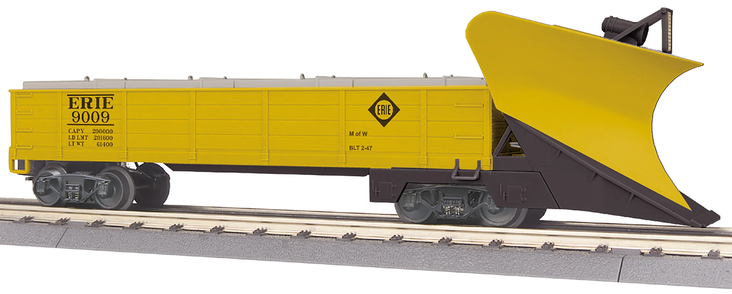 MTH 30-79675 - Heavy Duty Snowplow "Erie" #9009 - Image 4